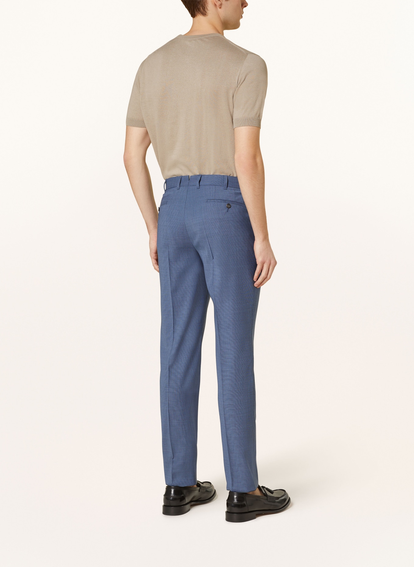 EDUARD DRESSLER Spodnie garniturowe slim fit, Kolor: 036 hellblau (Obrazek 4)