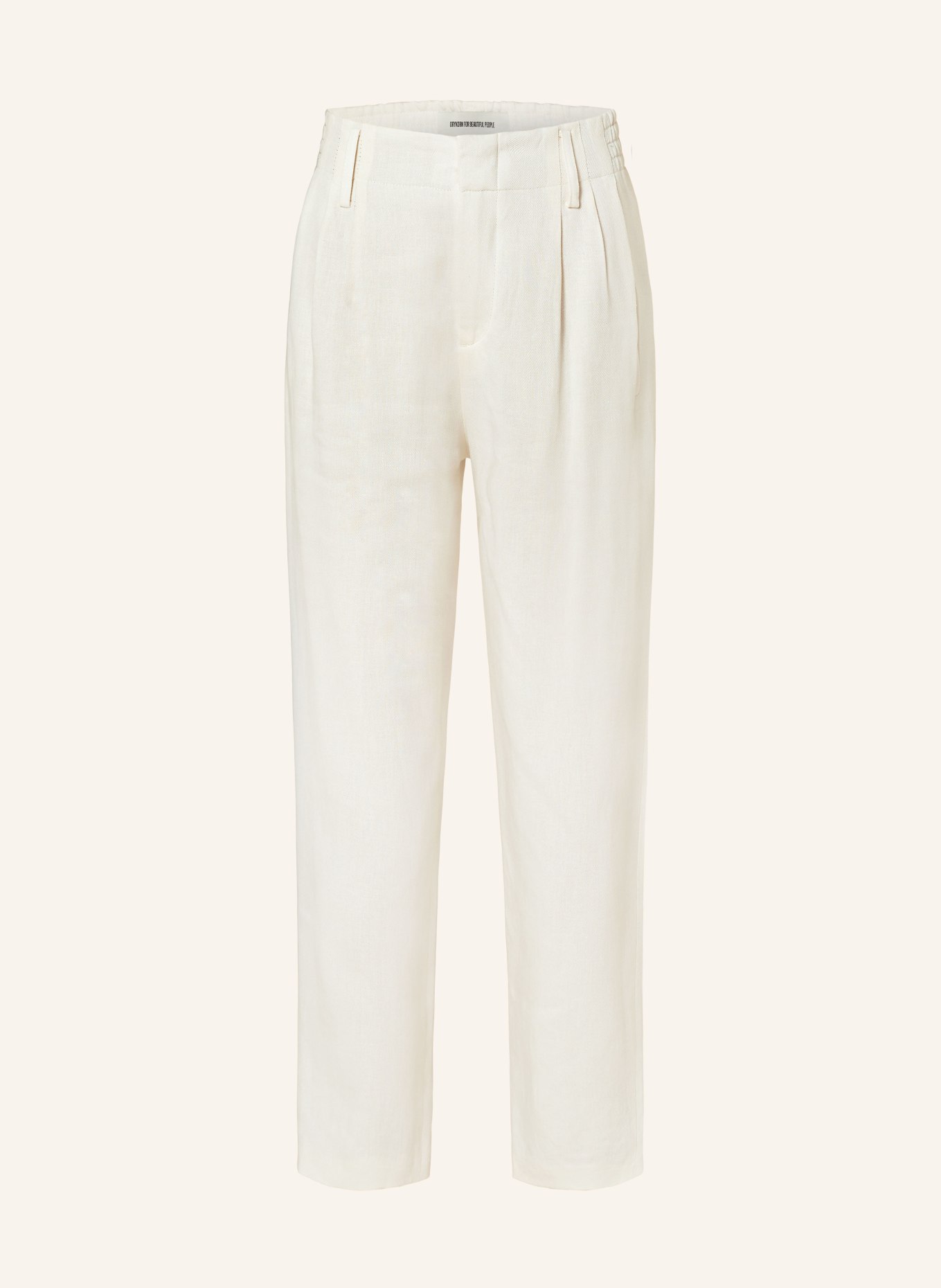 DRYKORN 7/8 trousers DISPATCH with linen, Color: ECRU (Image 1)
