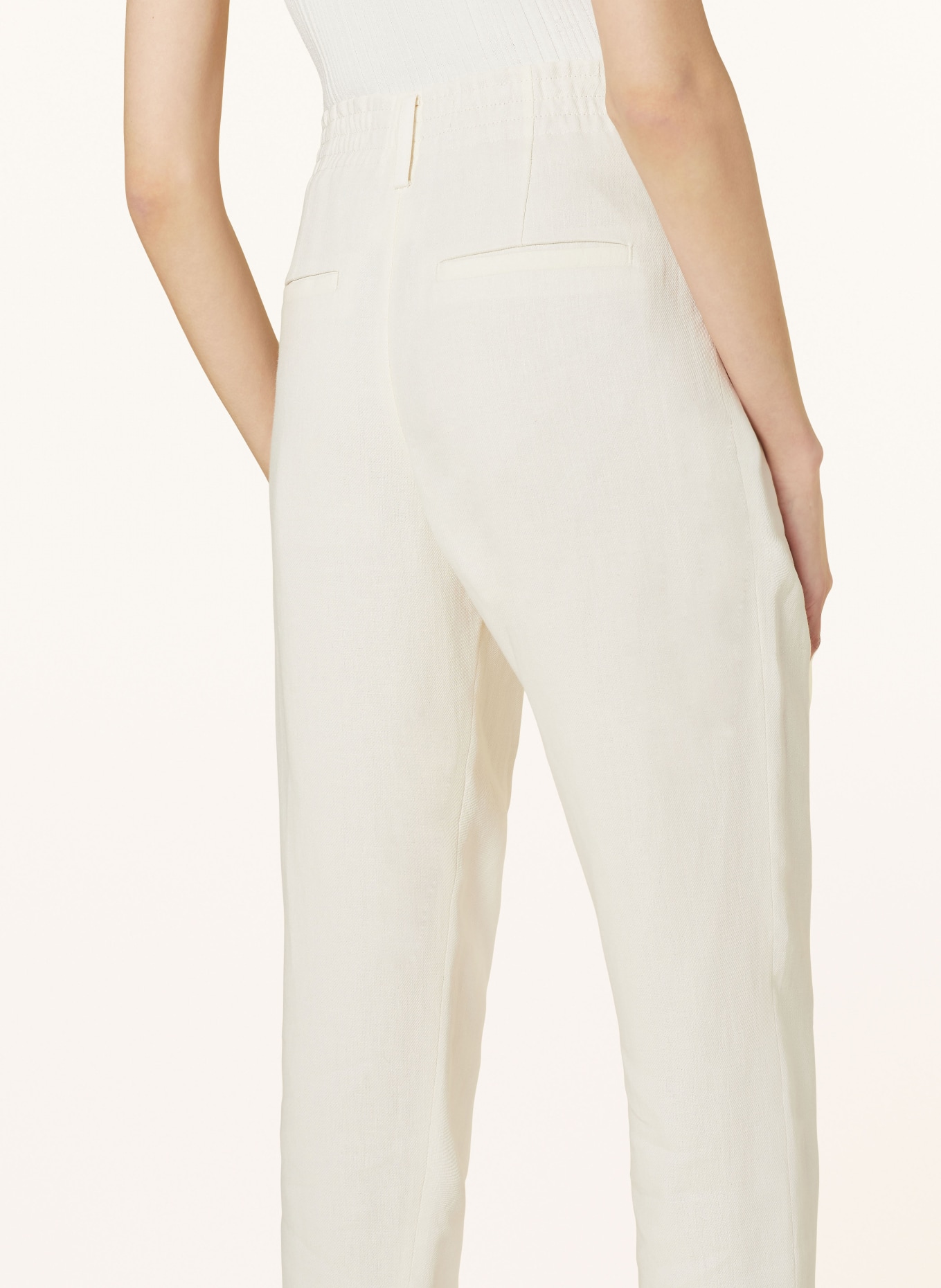 DRYKORN 7/8 trousers DISPATCH with linen, Color: ECRU (Image 6)