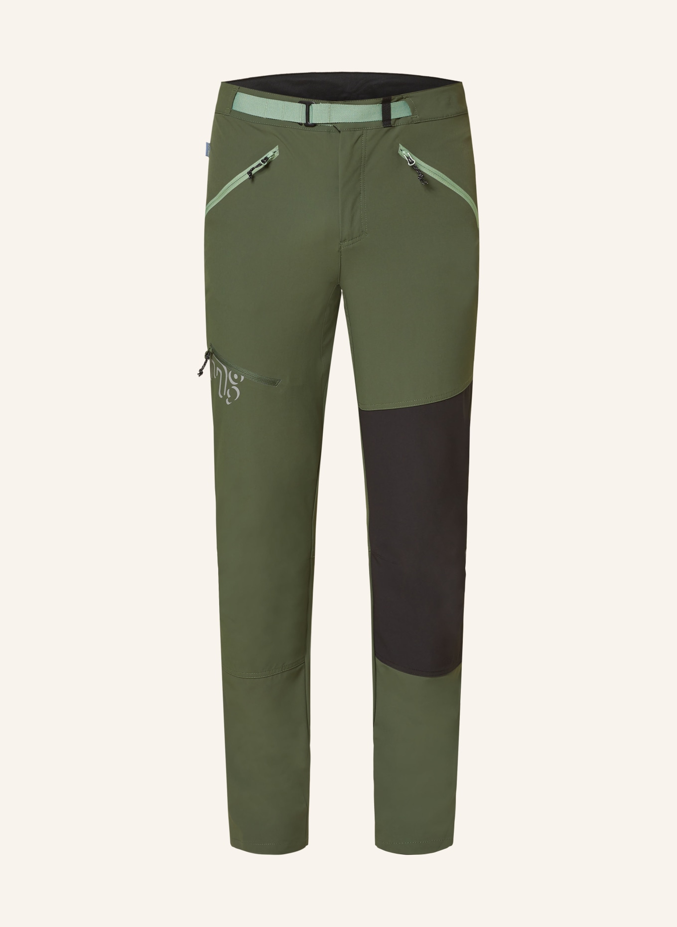 me°ru' Trekking pants AVELLANDEA, Color: GREEN/ BLACK (Image 1)