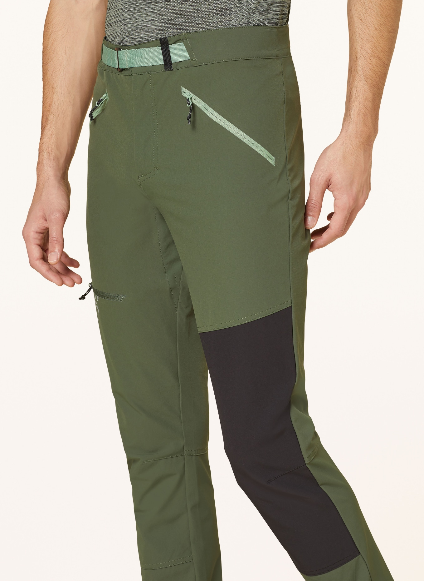me°ru' Trekking pants AVELLANDEA, Color: GREEN/ BLACK (Image 5)