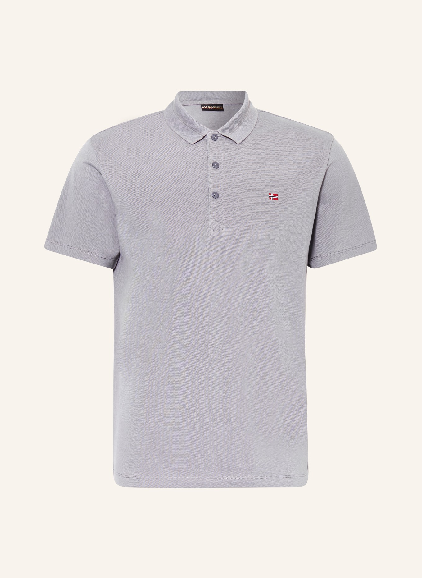 NAPAPIJRI Piqué polo shirt EALIS, Color: BLUE GRAY (Image 1)