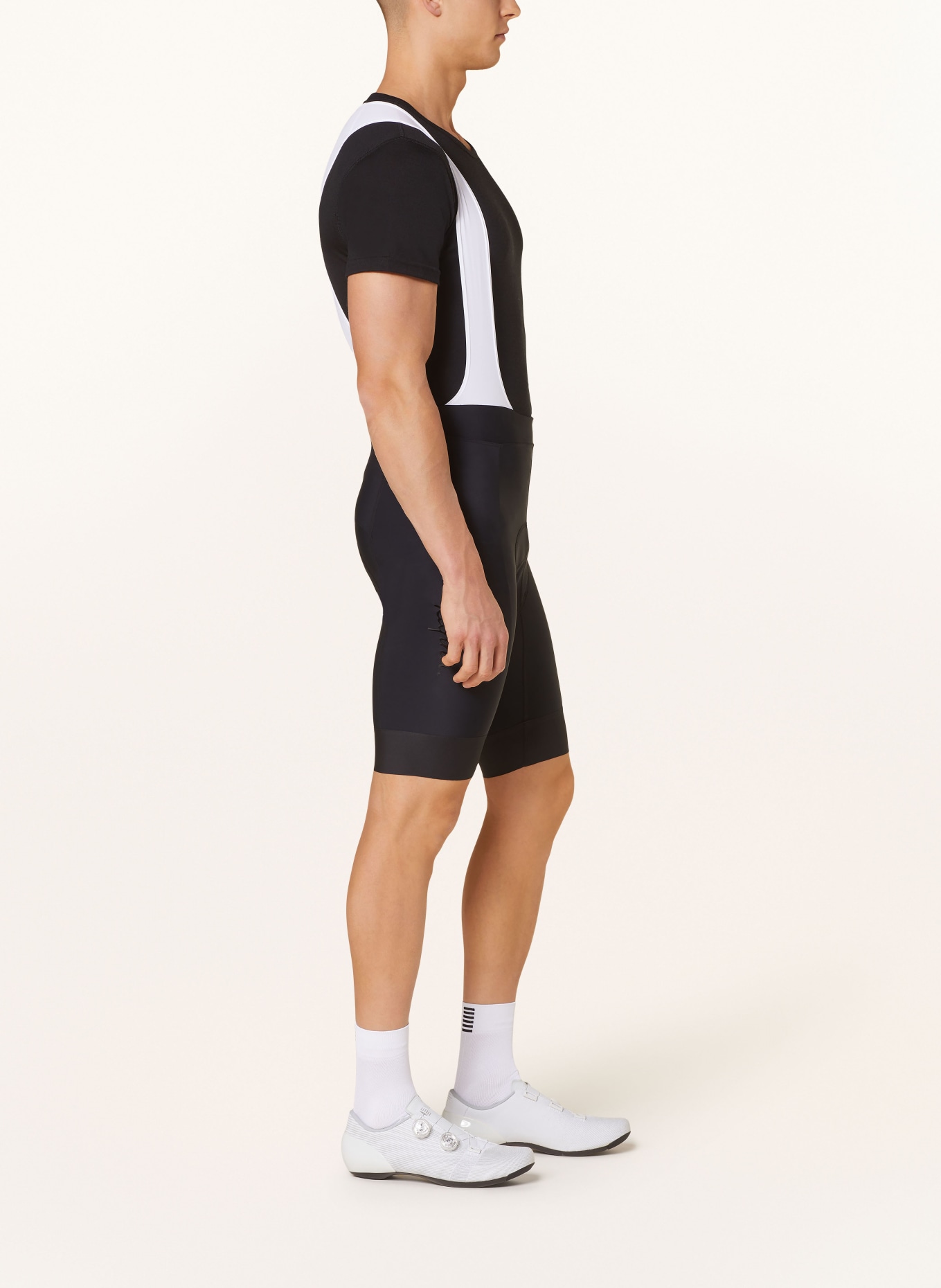 Rapha Cycling shorts CORE with straps and padded insert, Color: BLACK/ WHITE (Image 4)