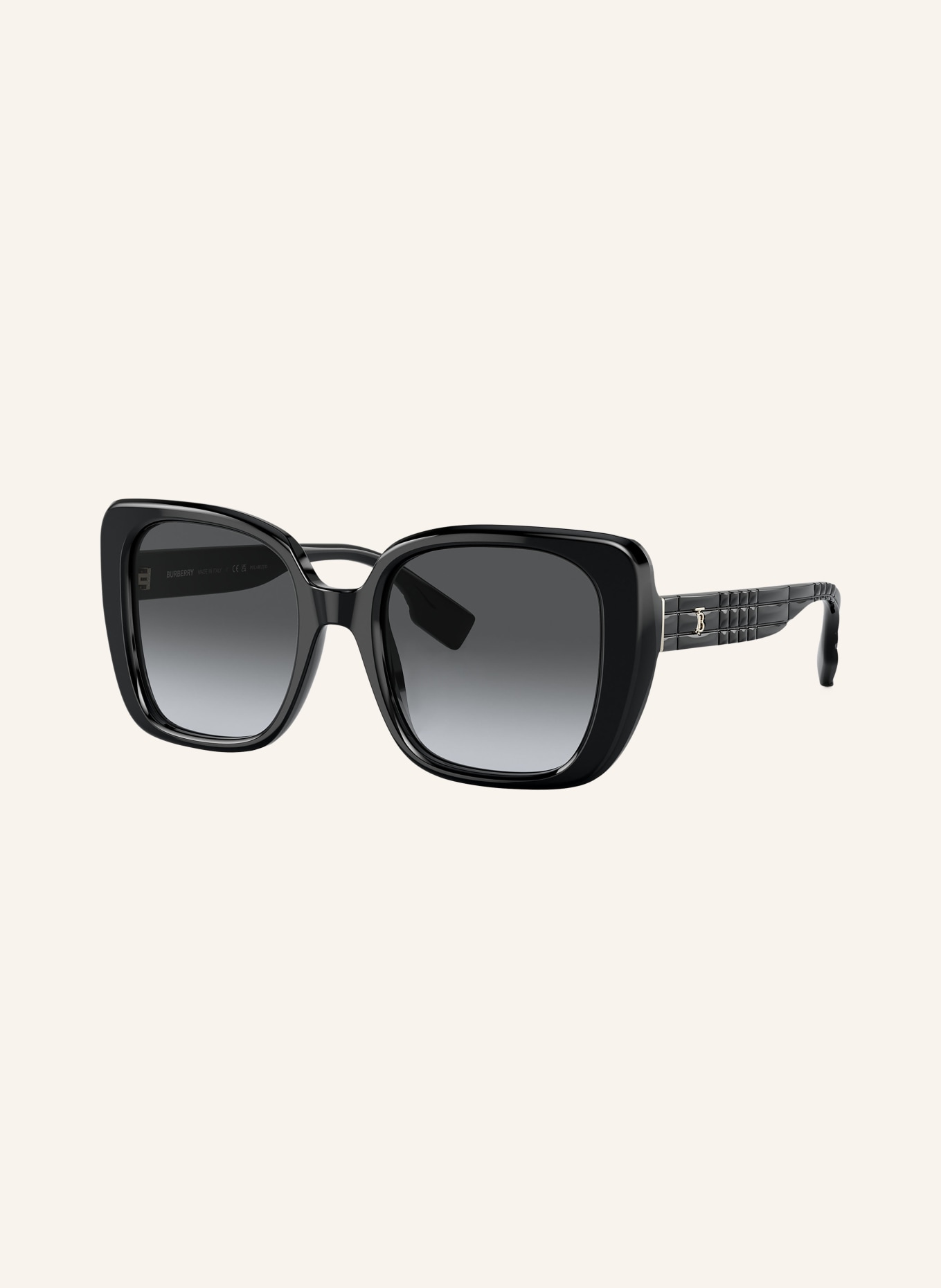 BURBERRY Sunglasses BE4371, Color: 3001T3 - BLACK/ DARK GRAY POLARIZED (Image 1)