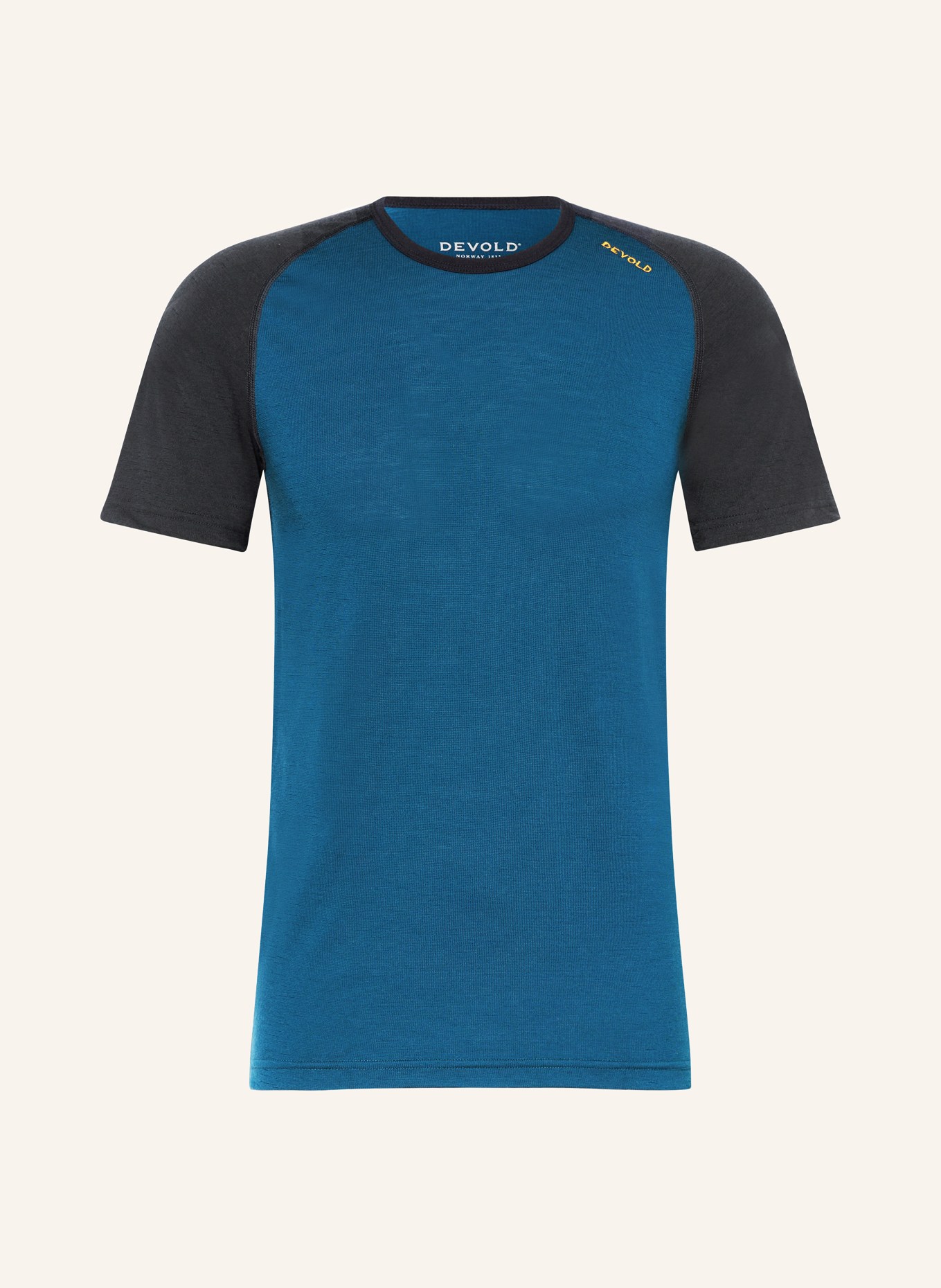 DEVOLD Functional underwear shirt JAKTA in merino wool, Color: BLUE/ DARK BLUE (Image 1)