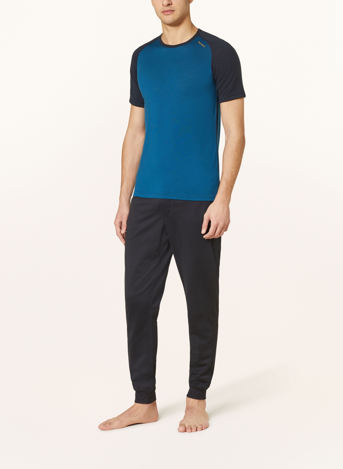 DEVOLD Functional underwear shirt JAKTA in merino wool, Color: BLUE/ DARK BLUE (Image 2)