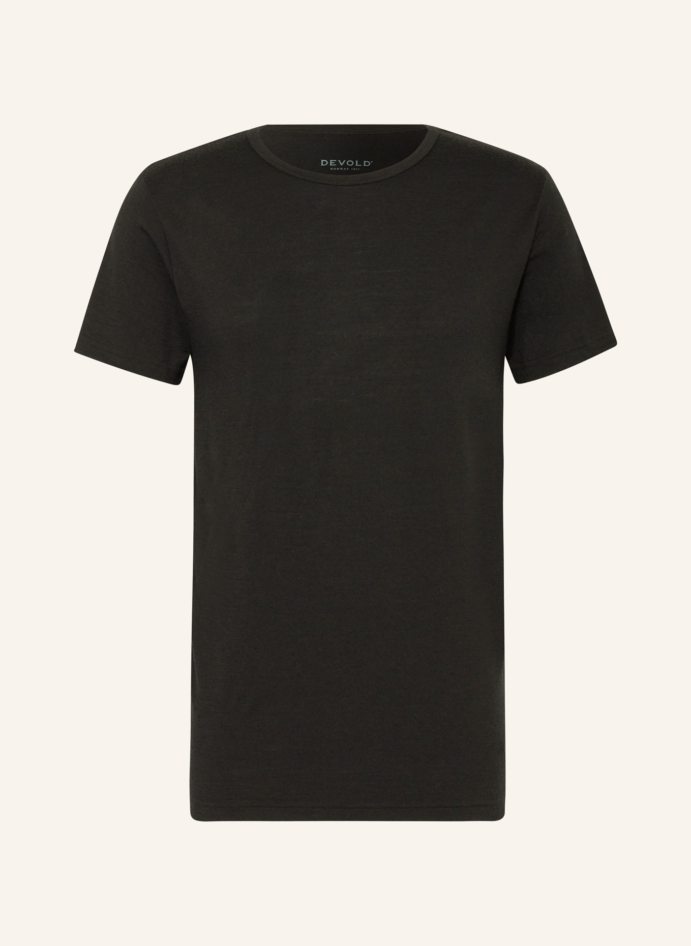 DEVOLD Functional underwear shirt JAKTA MERINO 200 made of merino wool, Color: BLACK (Image 1)