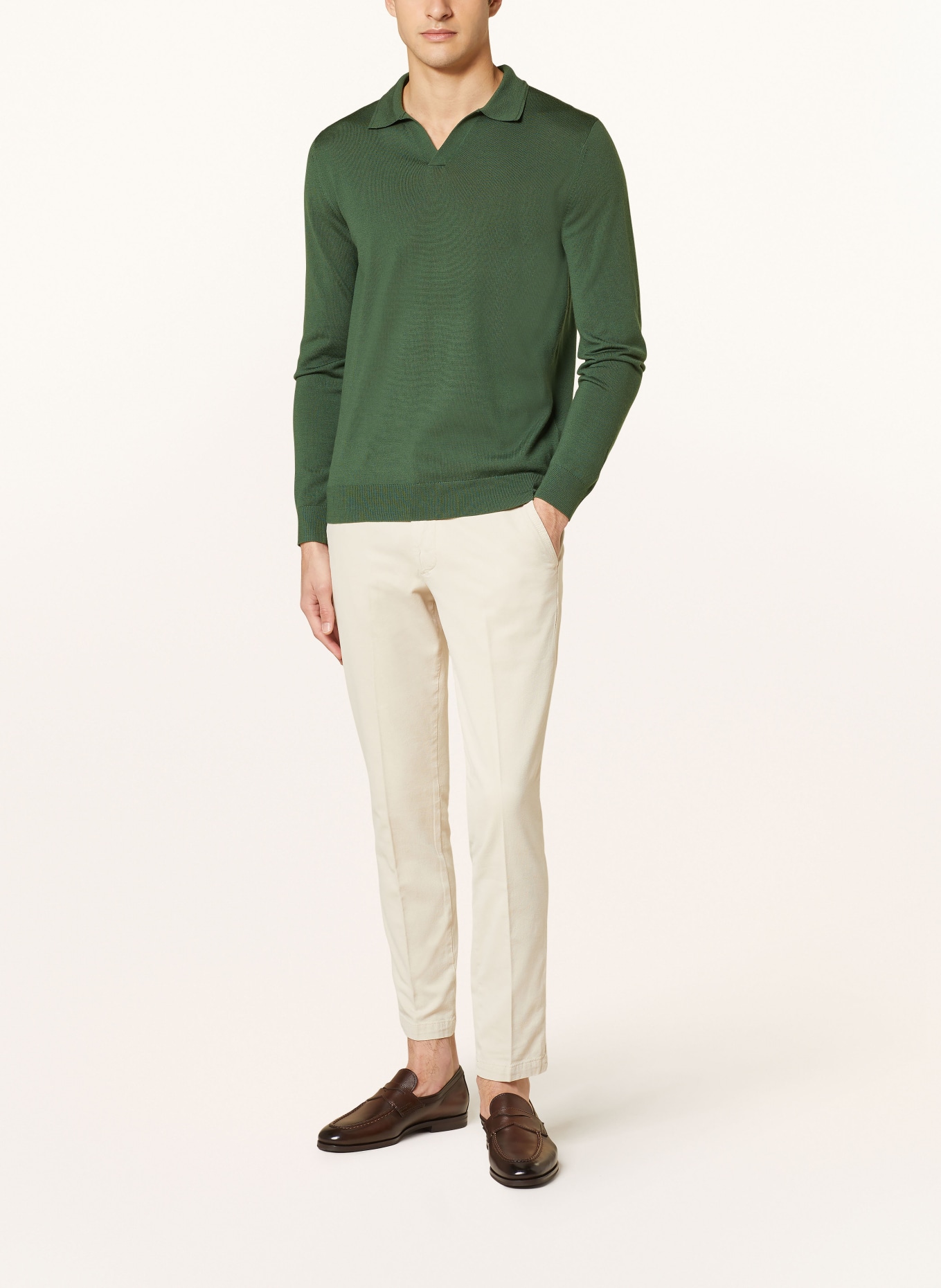 REISS Strick-Poloshirt MILBURN Slim Fit, Farbe: GRÜN (Bild 2)