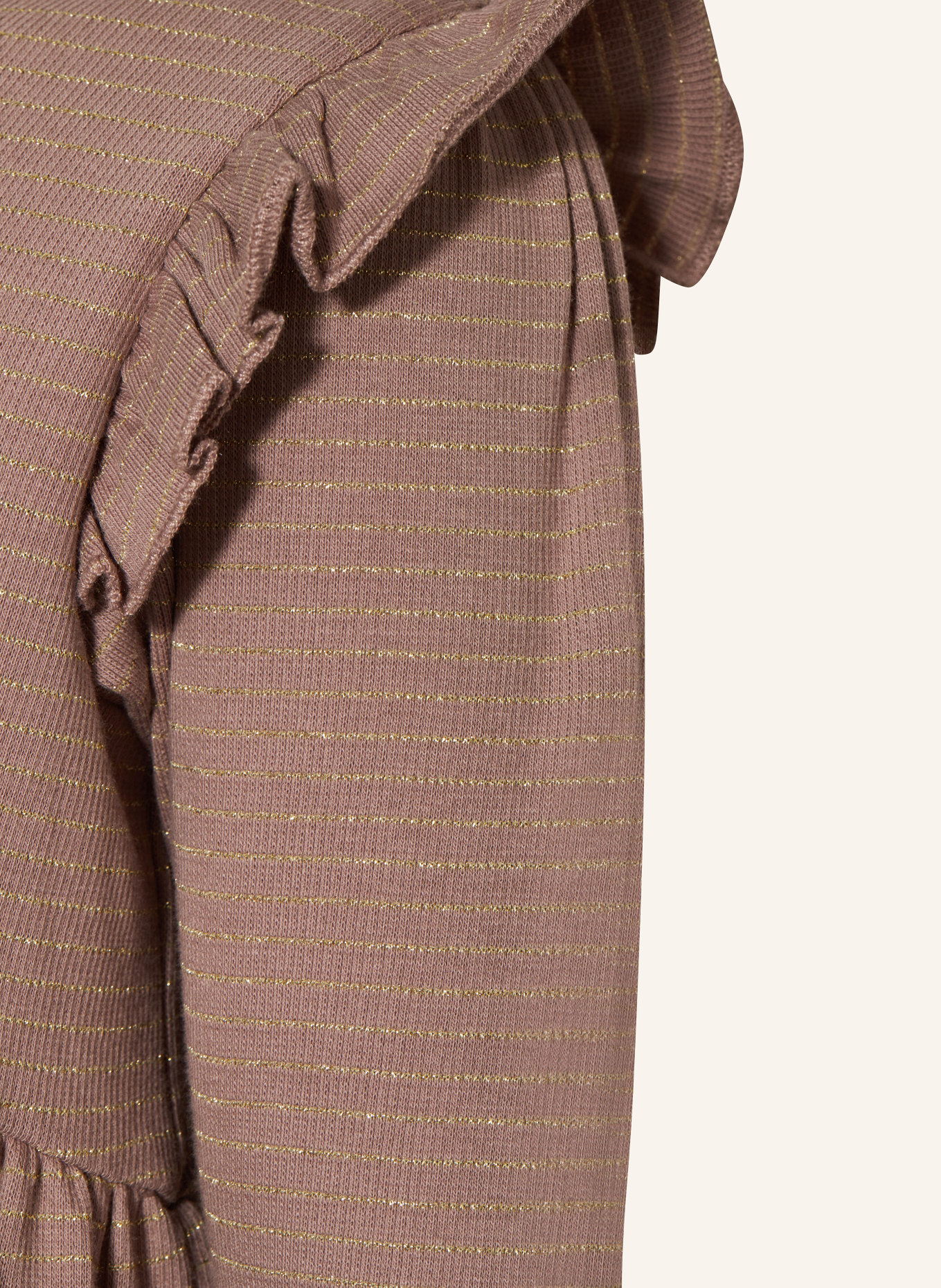 SOFIE SCHNOOR Kleid mit Glitzergarn, Farbe: ROSÉ/ GOLD (Bild 3)