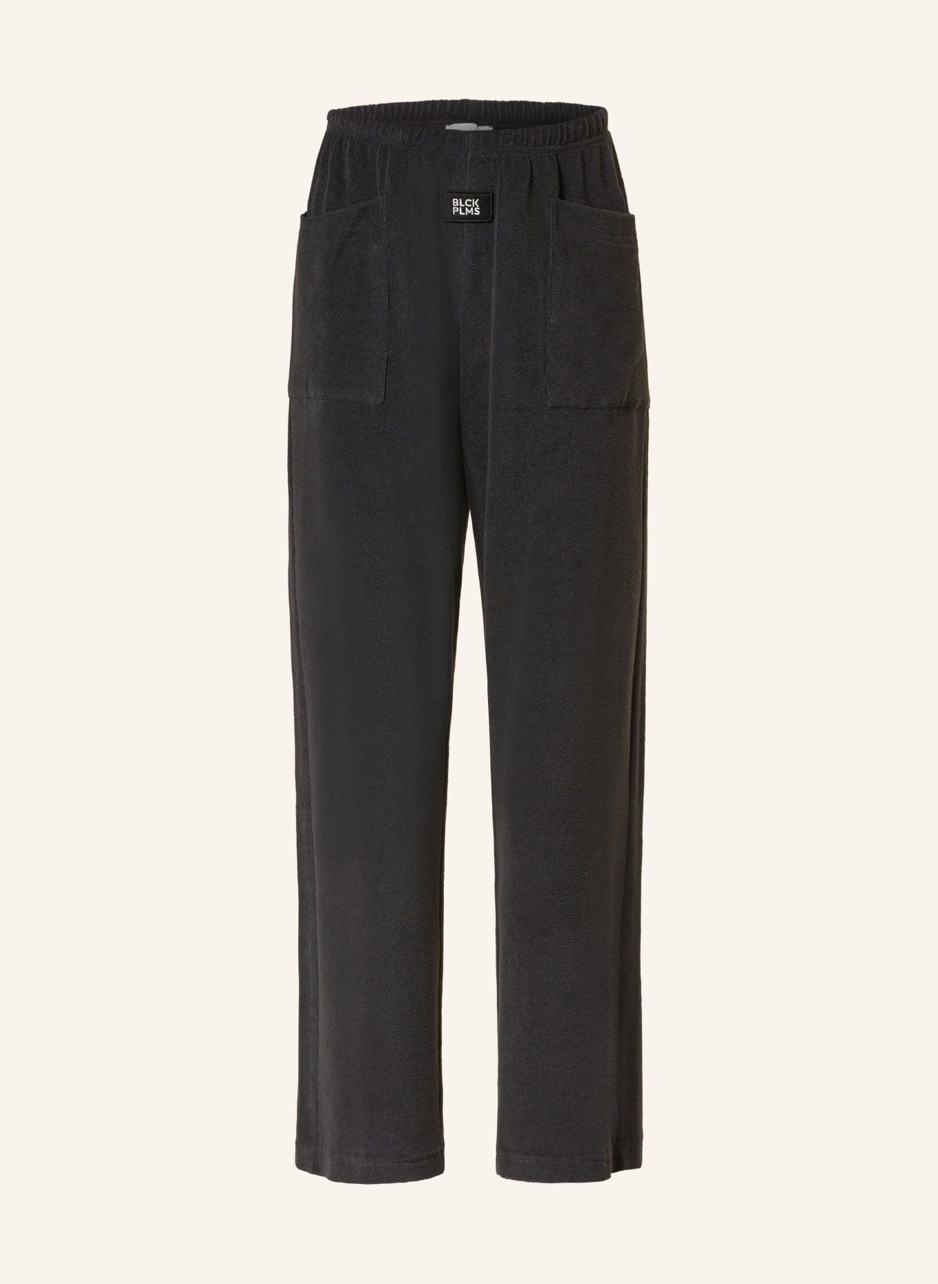 black palms Terry cloth pants in jogger style, Color: DARK GRAY (Image 1)