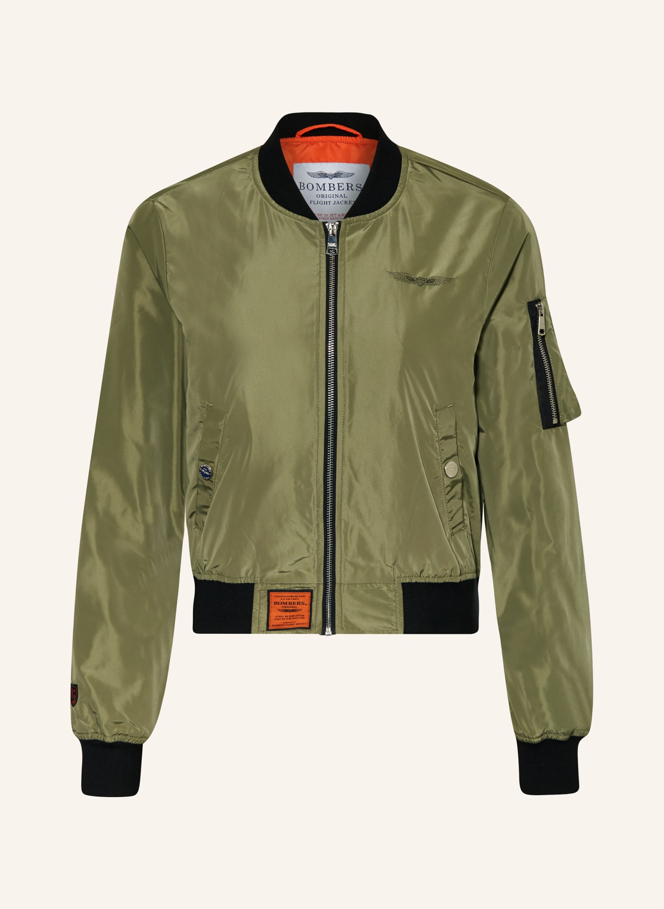 BOMBERS ORIGINAL Blouson: KAKI/ ZWART