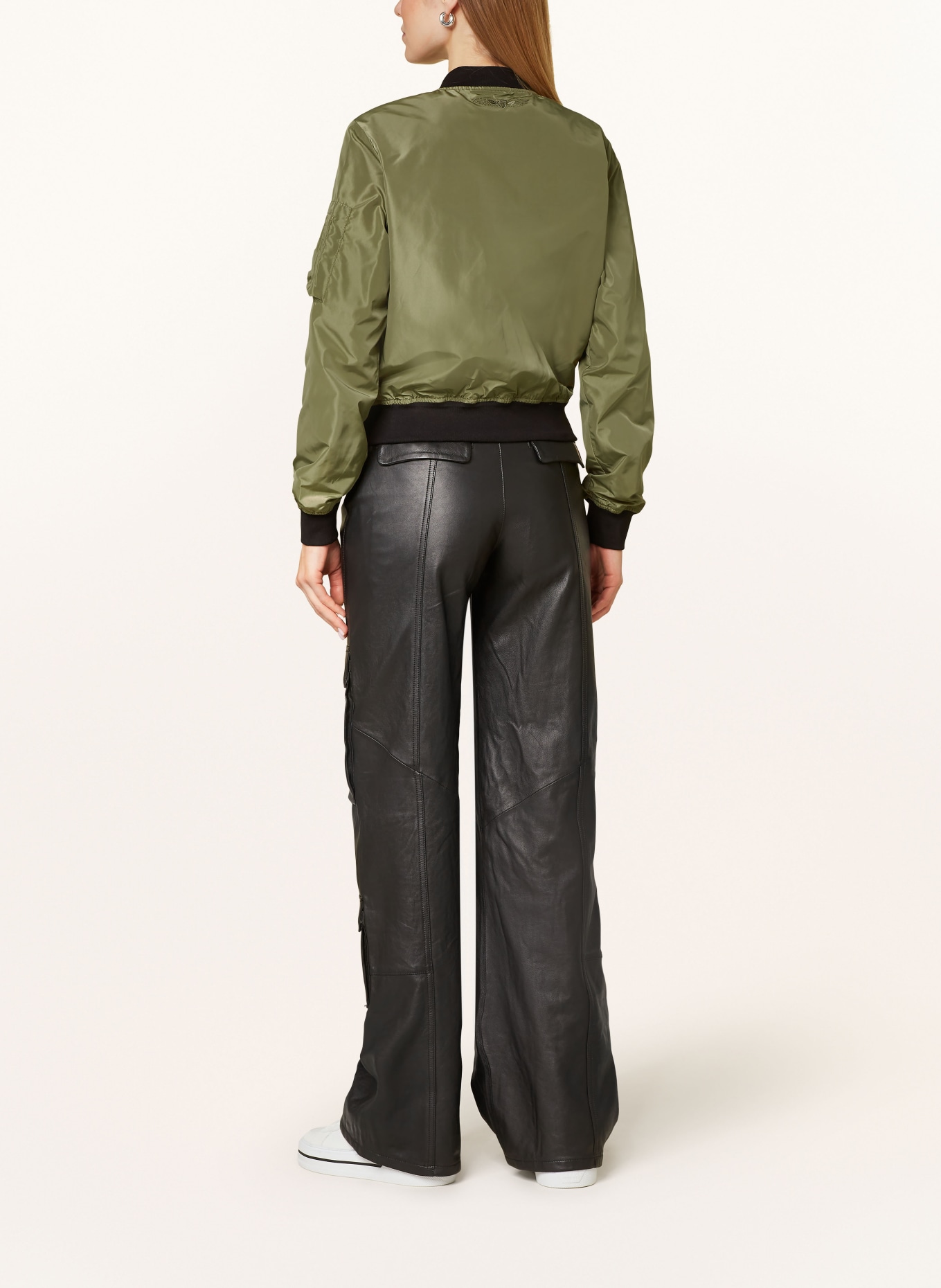 BOMBERS ORIGINAL Blouson: KAKI/ ZWART