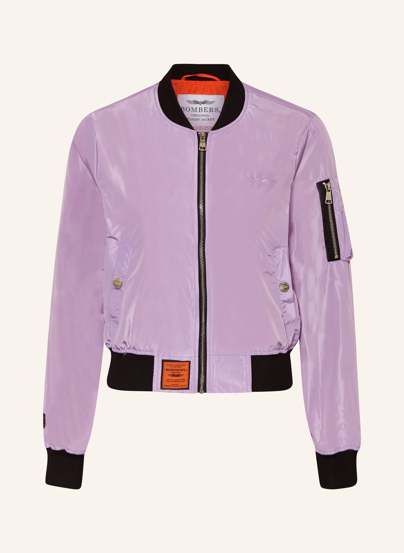 BOMBERS ORIGINAL Bomber jacket in purple black