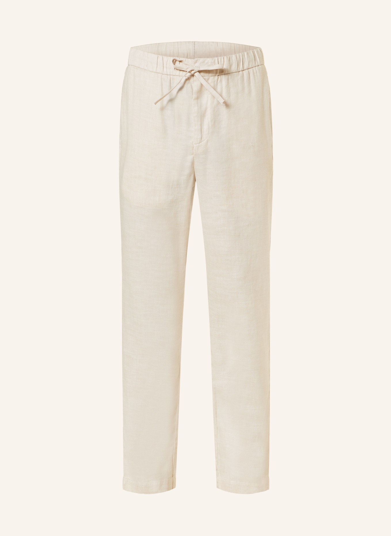 FRESCOBOL CARIOCA Chinos OSCAR with linen, Color: BEIGE (Image 1)