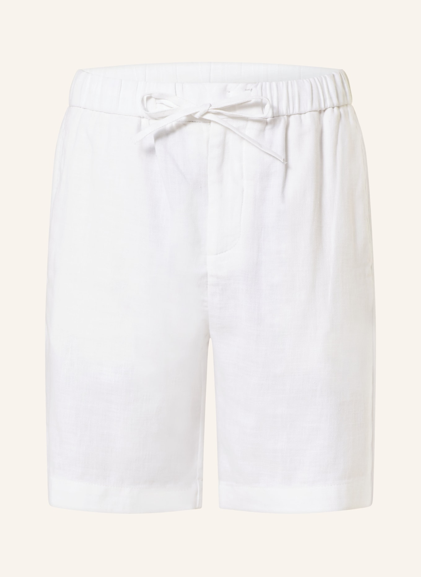 FRESCOBOL CARIOCA Shorts FELIPE with linen, Color: WHITE (Image 1)