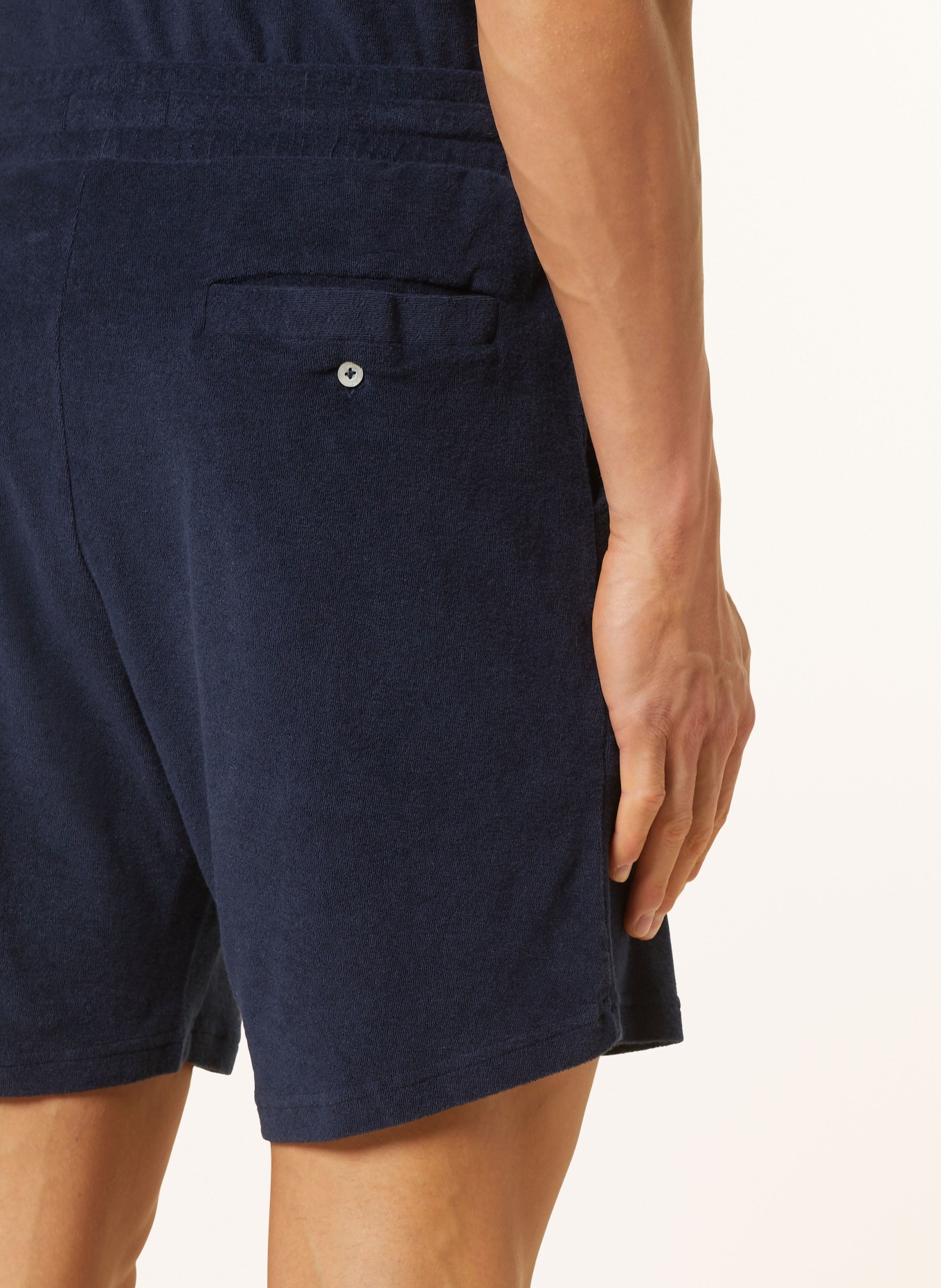FRESCOBOL CARIOCA Terry cloth shorts AUGUSTO, Color: DARK BLUE (Image 6)