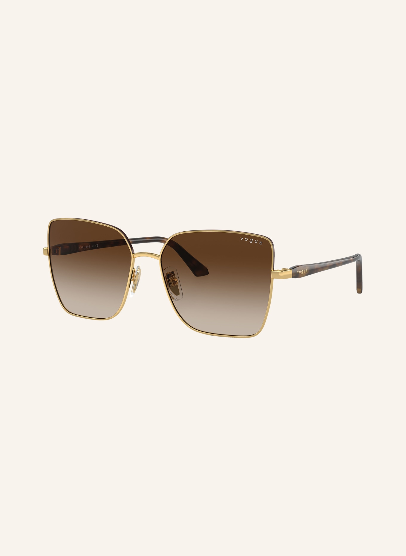 VOGUE Sunglasses VO4199S, Color: 507813 - GOLD/ BROWN GRADIENT (Image 1)