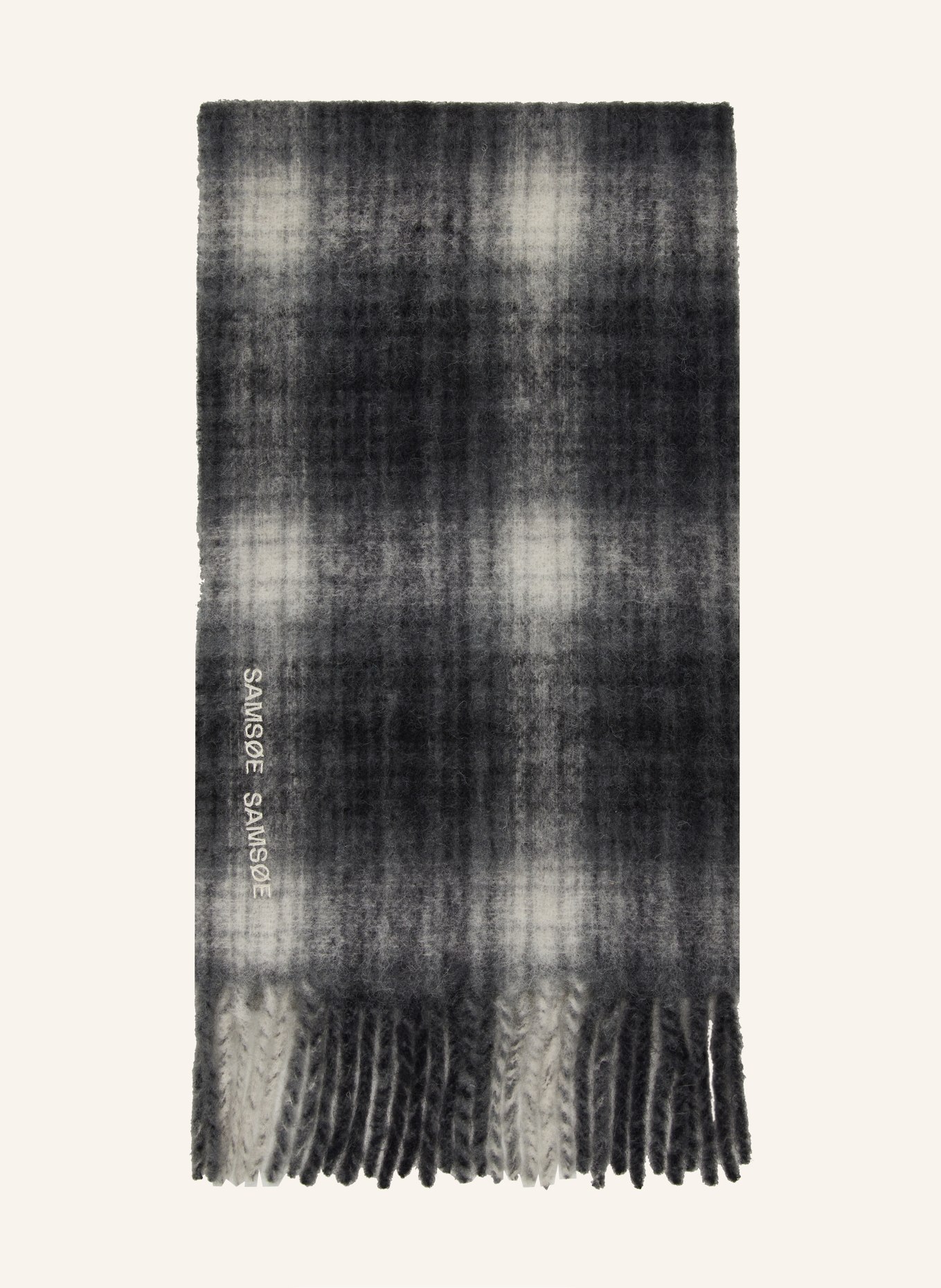 SAMSØE  SAMSØE Scarf ALEX, Color: BLACK/ WHITE (Image 1)