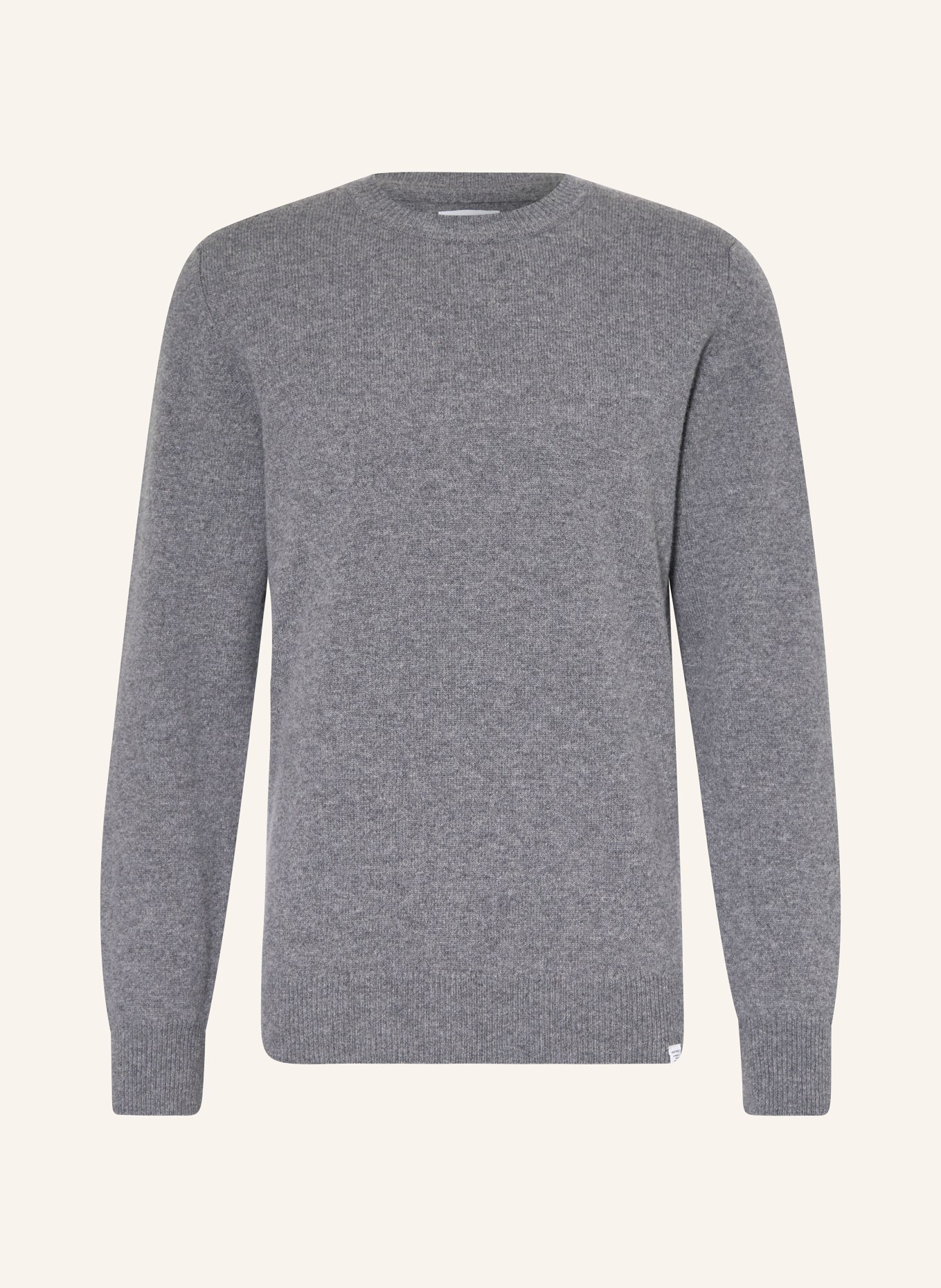 NORSE PROJECTS Sweater SIGFRIED made of merino wool, Color: GRAY (Image 1)
