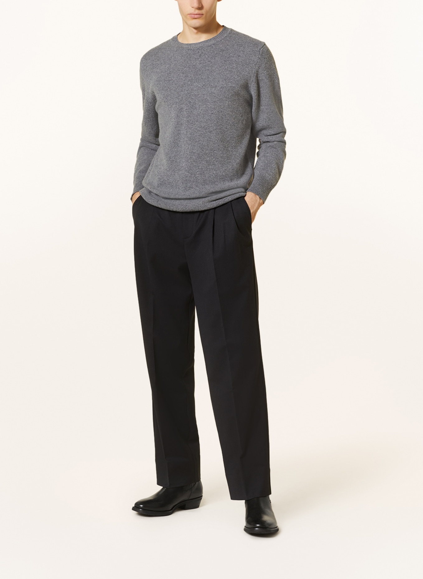 NORSE PROJECTS Sweater SIGFRIED made of merino wool, Color: GRAY (Image 2)