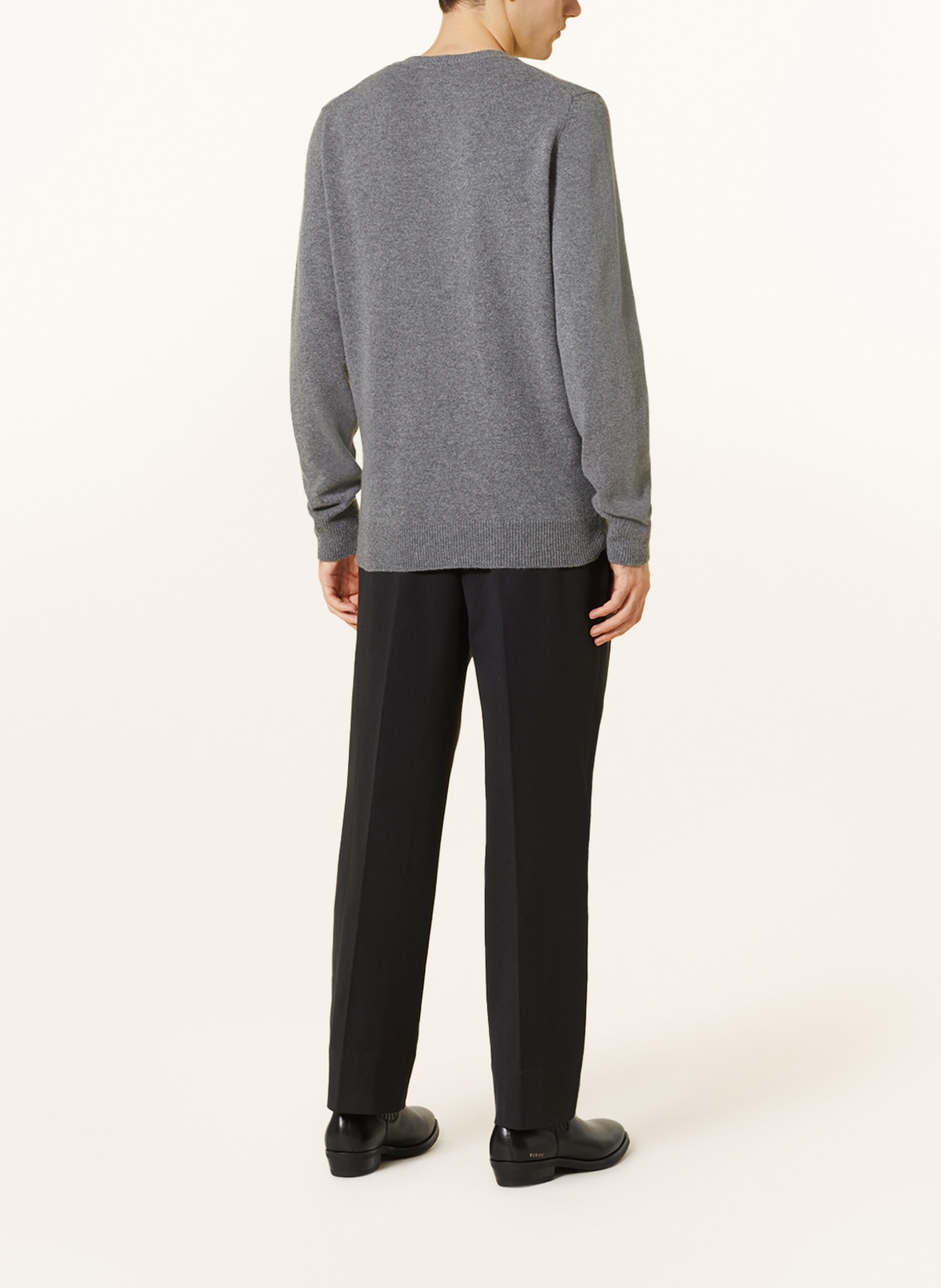 NORSE PROJECTS Sweater SIGFRIED made of merino wool, Color: GRAY (Image 3)