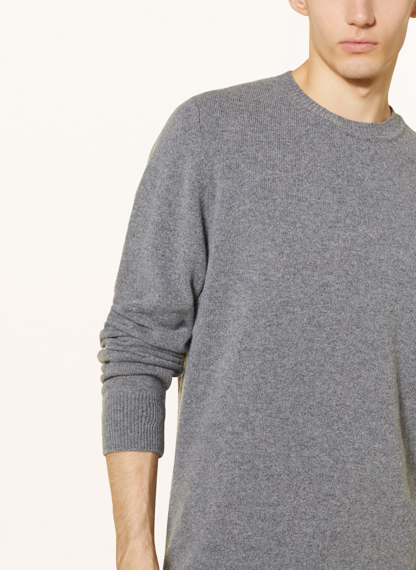 NORSE PROJECTS Pullover SIGFRIED aus Merinowolle, Farbe: GRAU (Bild 4)