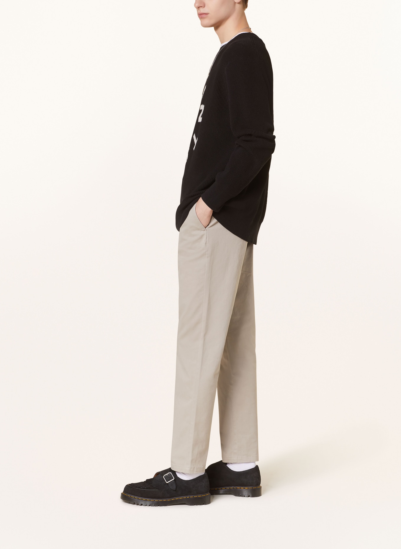 ALLSAINTS Chino kalhoty WALDE Extra Slim Fit, Barva: ŠEDÁ (Obrázek 4)