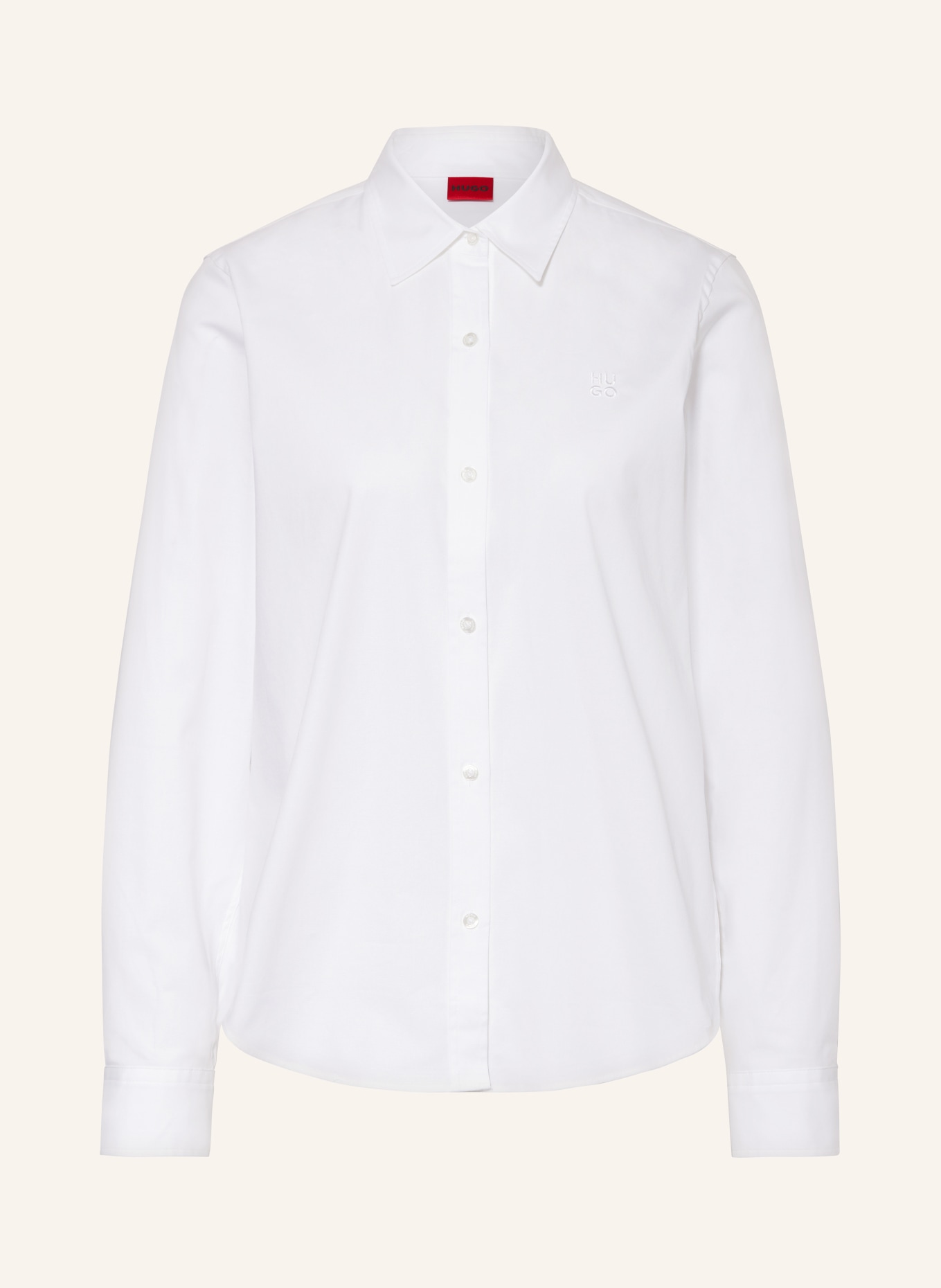 HUGO Shirt blouse THE ESSENTIAL SHIRT, Color: WHITE (Image 1)