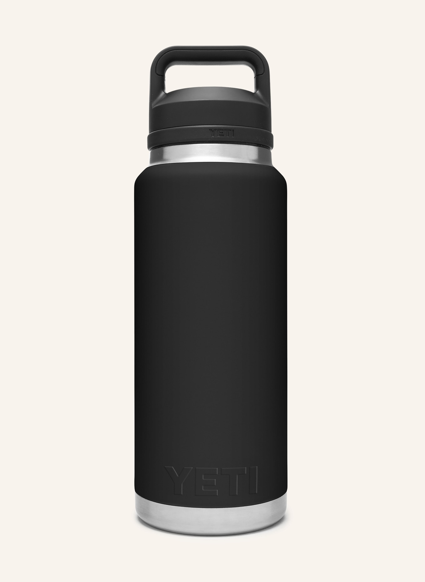 YETI Isolierflasche RAMBLER®: SCHWARZ / SILBER