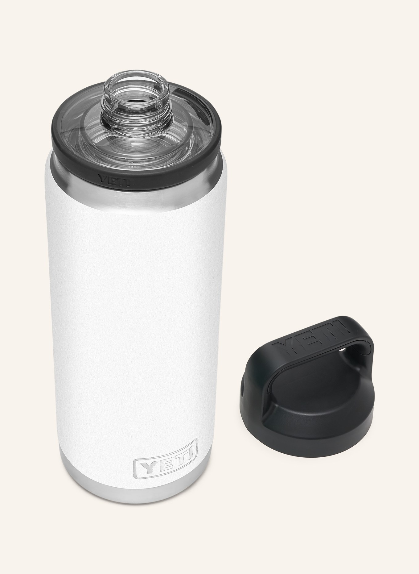 YETI Insulated bottle RAMBLER®, Color: WHITE/ SILVER (Image 3)