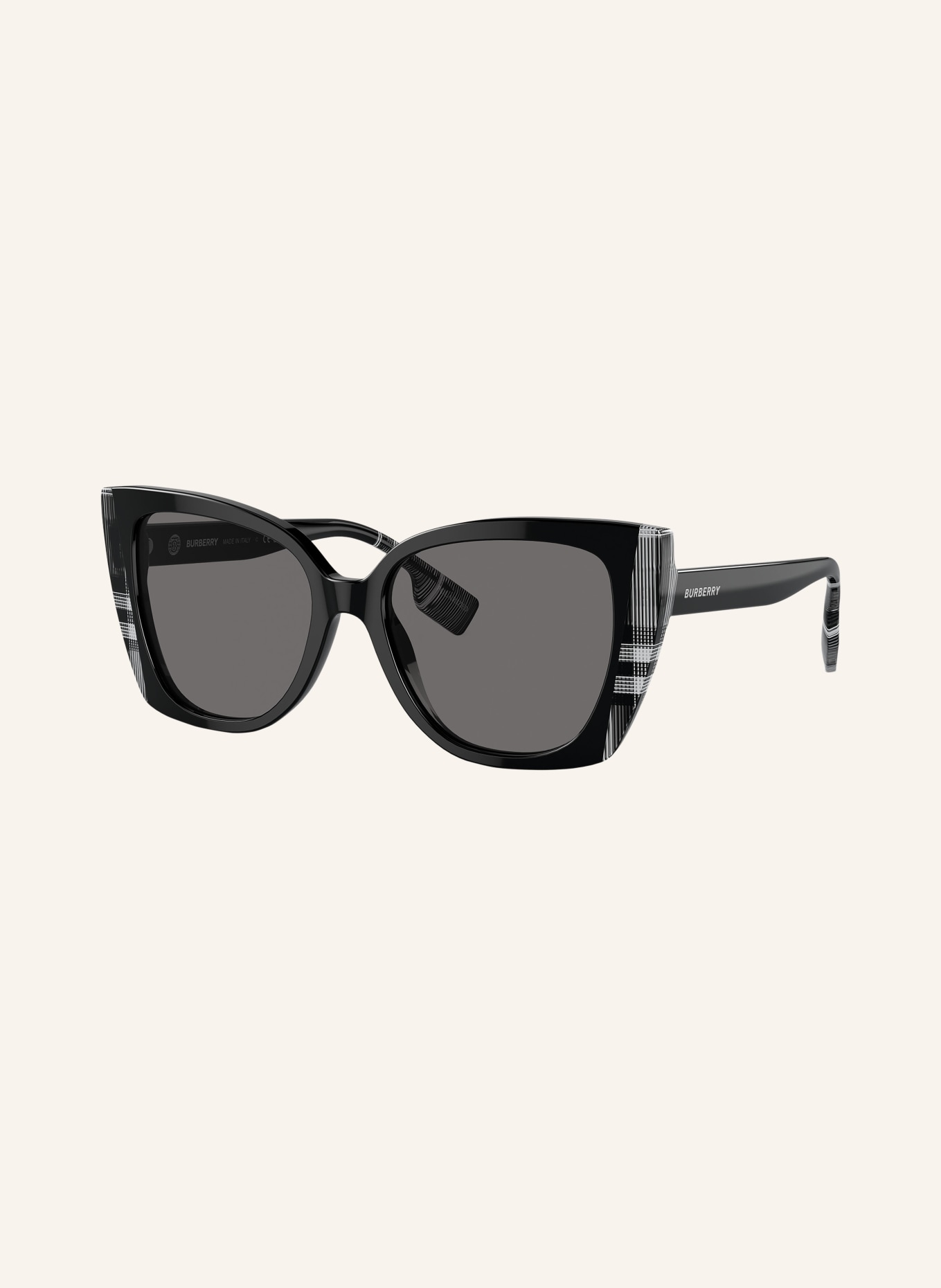 BURBERRY Sonnenbrille BE4393: 405181 - SCHWARZ/ GRAU POLARISIERT