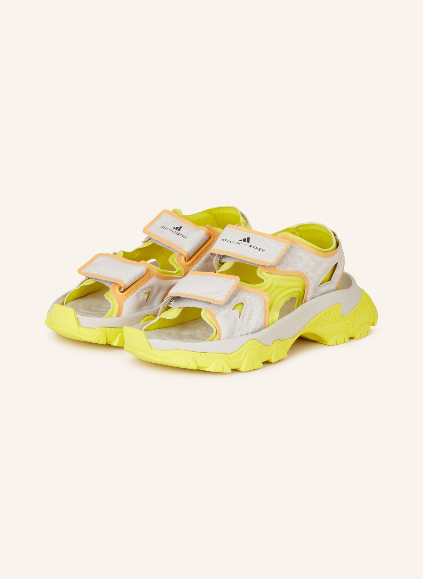 adidas by Stella McCartney Sandalen HIKA, Farbe: HELLGRAU/ ORANGE/ GELB (Bild 1)