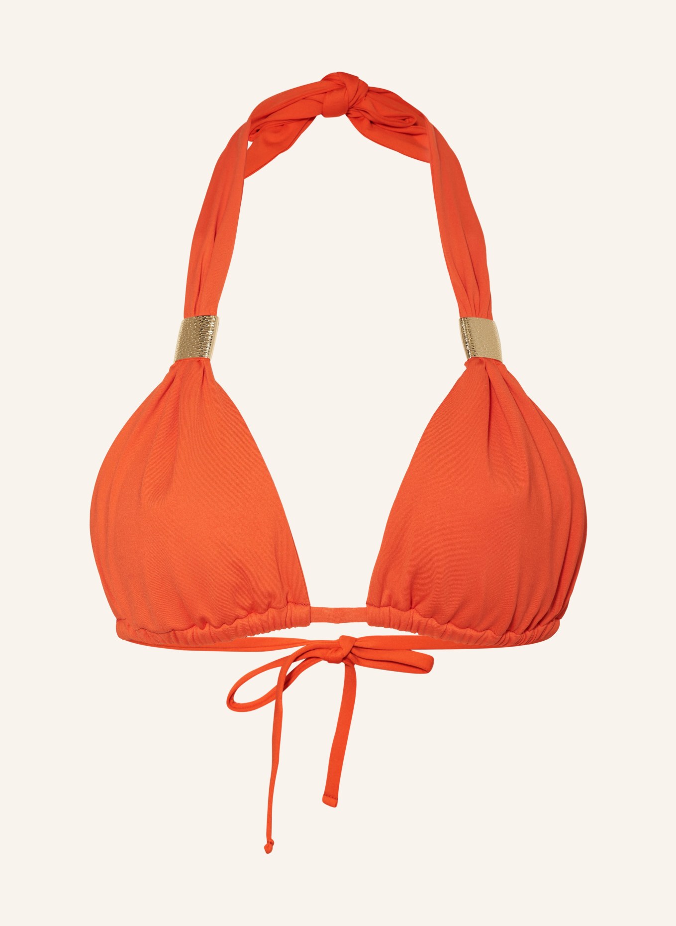 heidi klein Halter neck bikini top PILANESBERG, Color: ORANGE (Image 1)