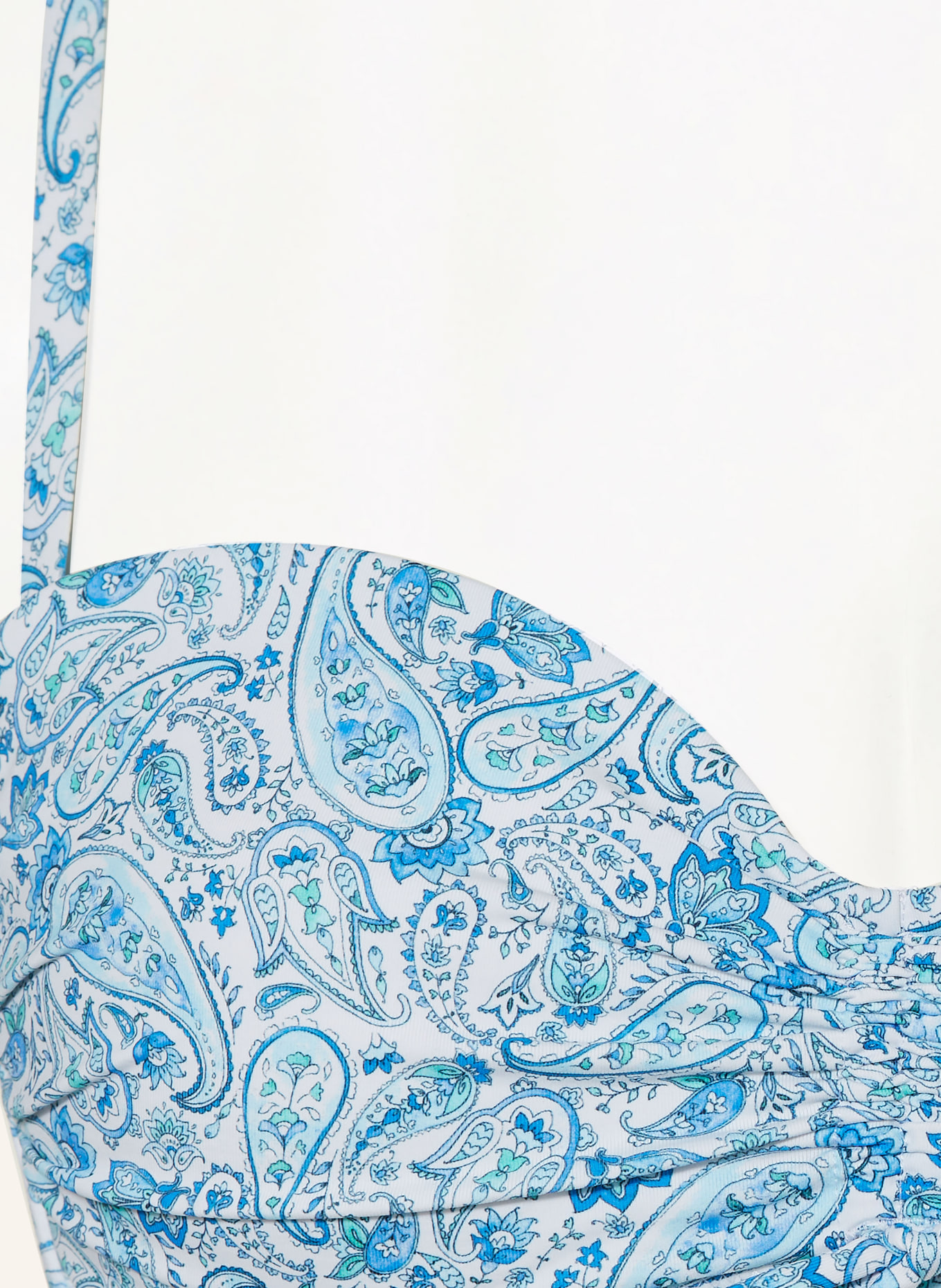 heidi klein Bandeau bikini top CAMPS BAY BEACH, Color: WHITE/ TURQUOISE/ BLUE (Image 6)