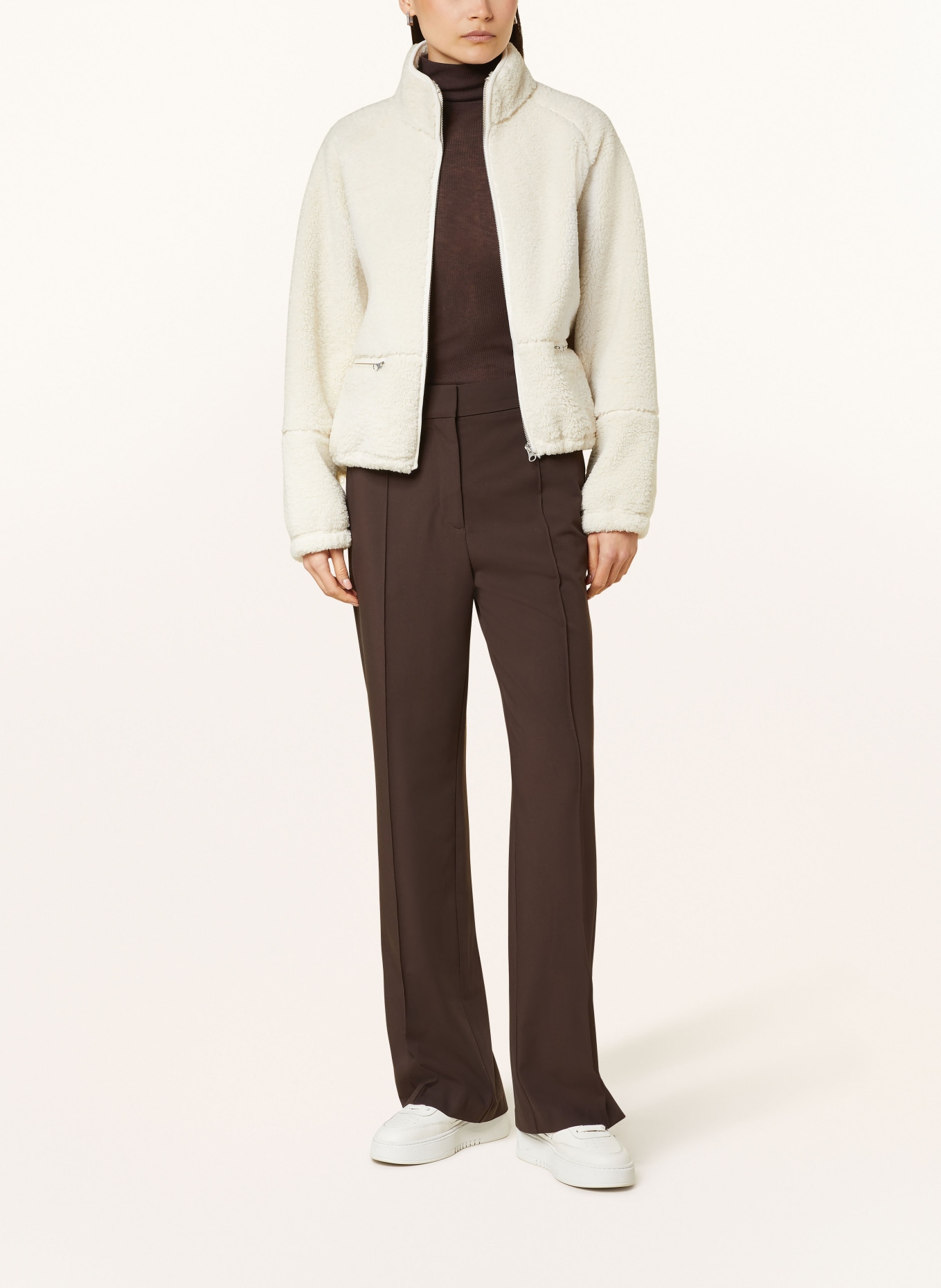 SAMSØE SAMSØE Teddyfell-Jacke TARA: ECRU