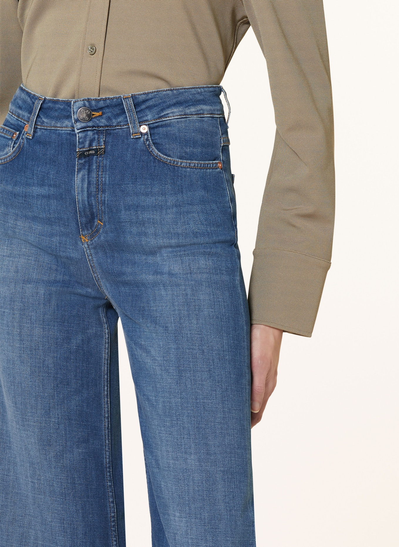 CLOSED Straight Jeans GLOW-UP, Farbe: DBL DARK BLUE (Bild 5)