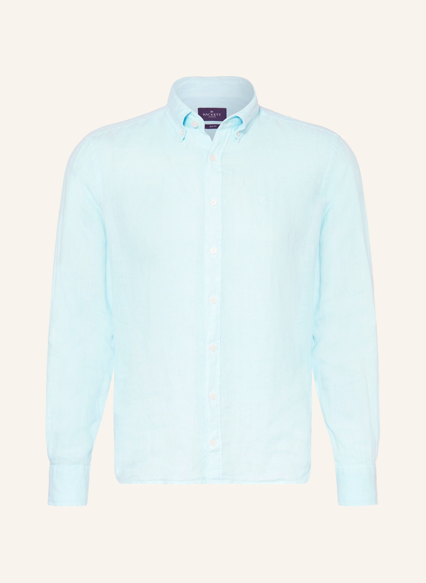 HACKETT LONDON Leinenhemd Slim Fit, Farbe: TÜRKIS (Bild 1)