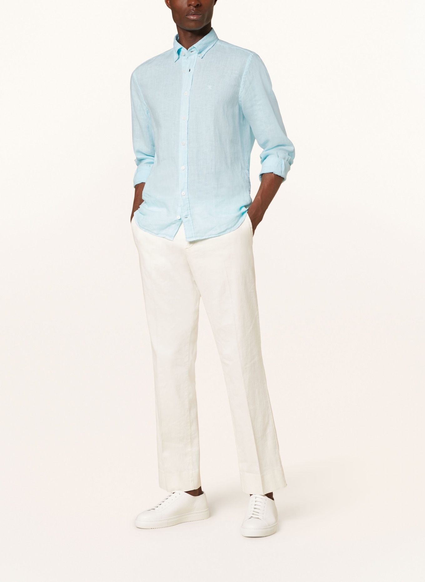 HACKETT LONDON Leinenhemd Slim Fit, Farbe: TÜRKIS (Bild 2)