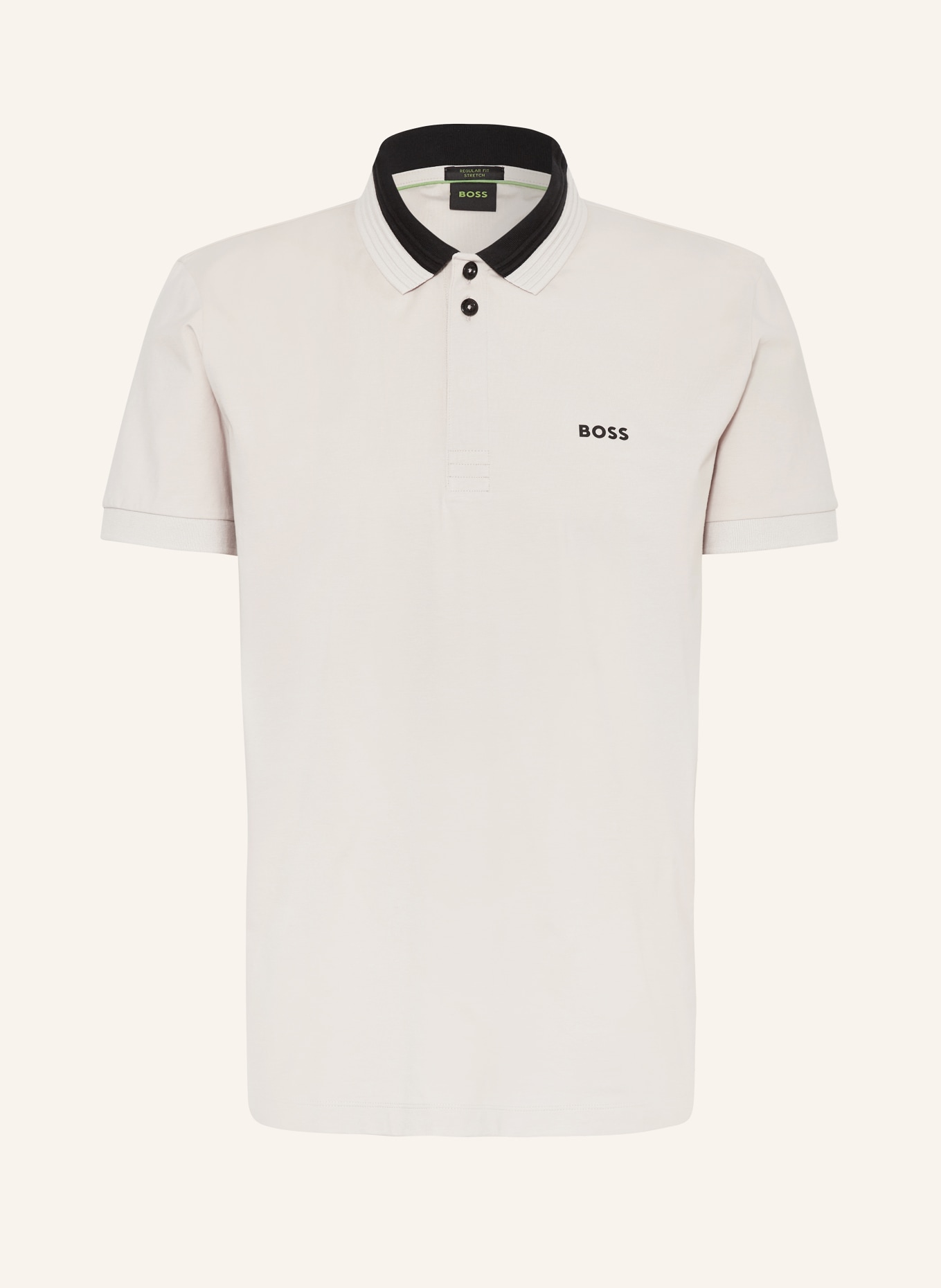 BOSS Jersey polo short PADDY regular fit, Color: LIGHT BROWN (Image 1)