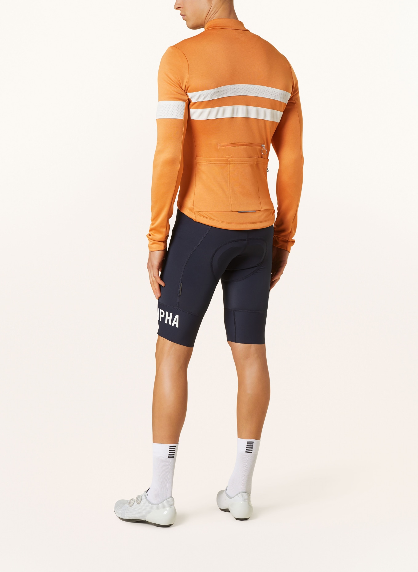 Rapha Cycling jersey, Color: DARK ORANGE/ WHITE (Image 3)
