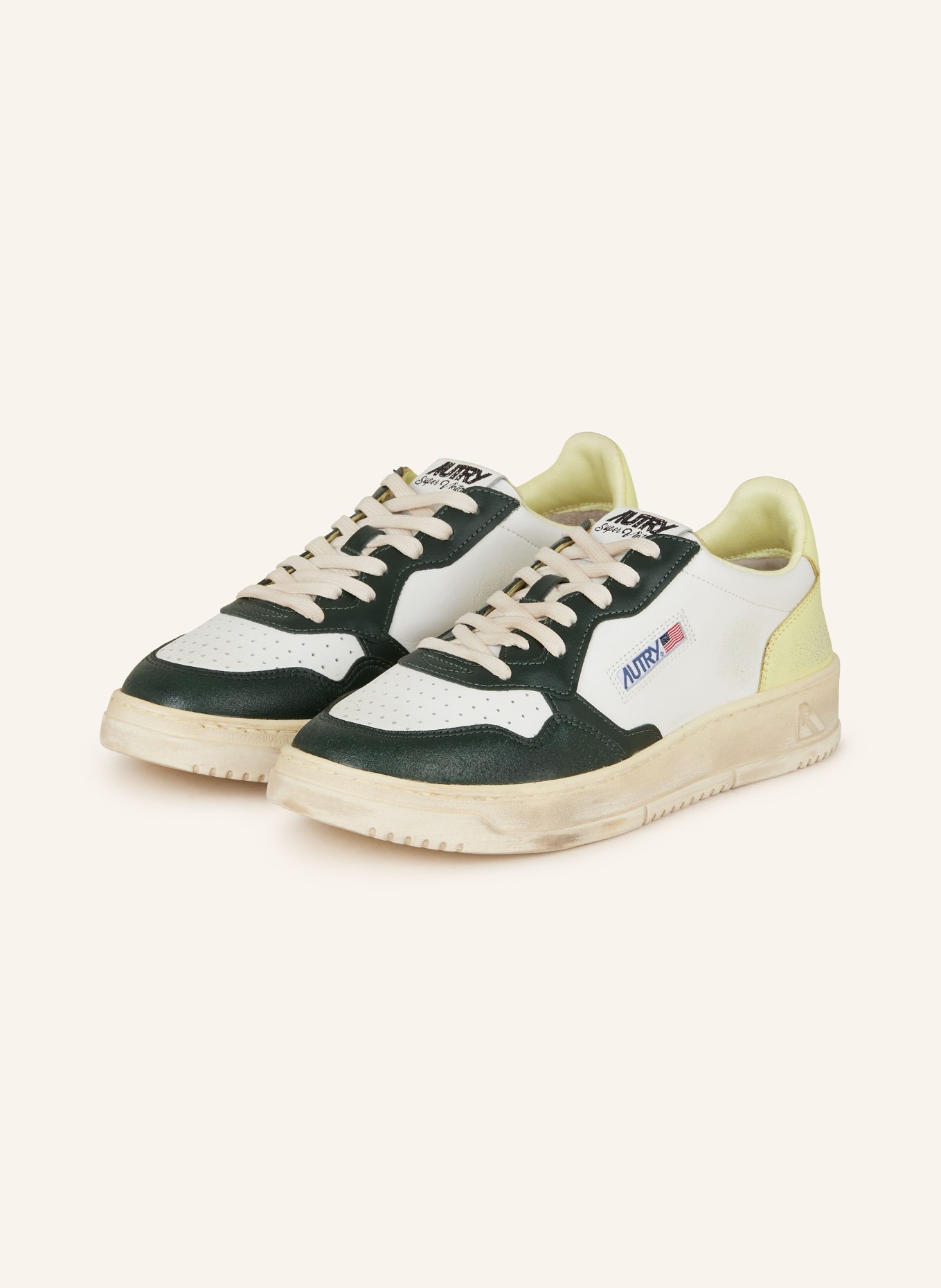 AUTRY Sneakers, Color: WHITE/ GREEN (Image 1)