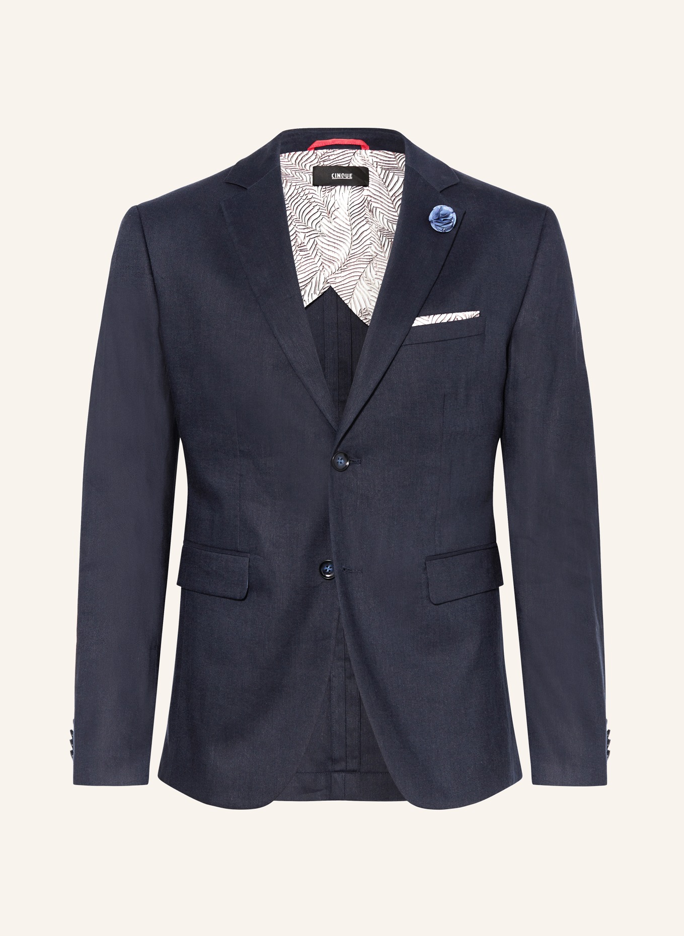 CINQUE Suit jacket CICAVA extra slim fit with linen, Color: 69 DUNKELBLAU (Image 1)