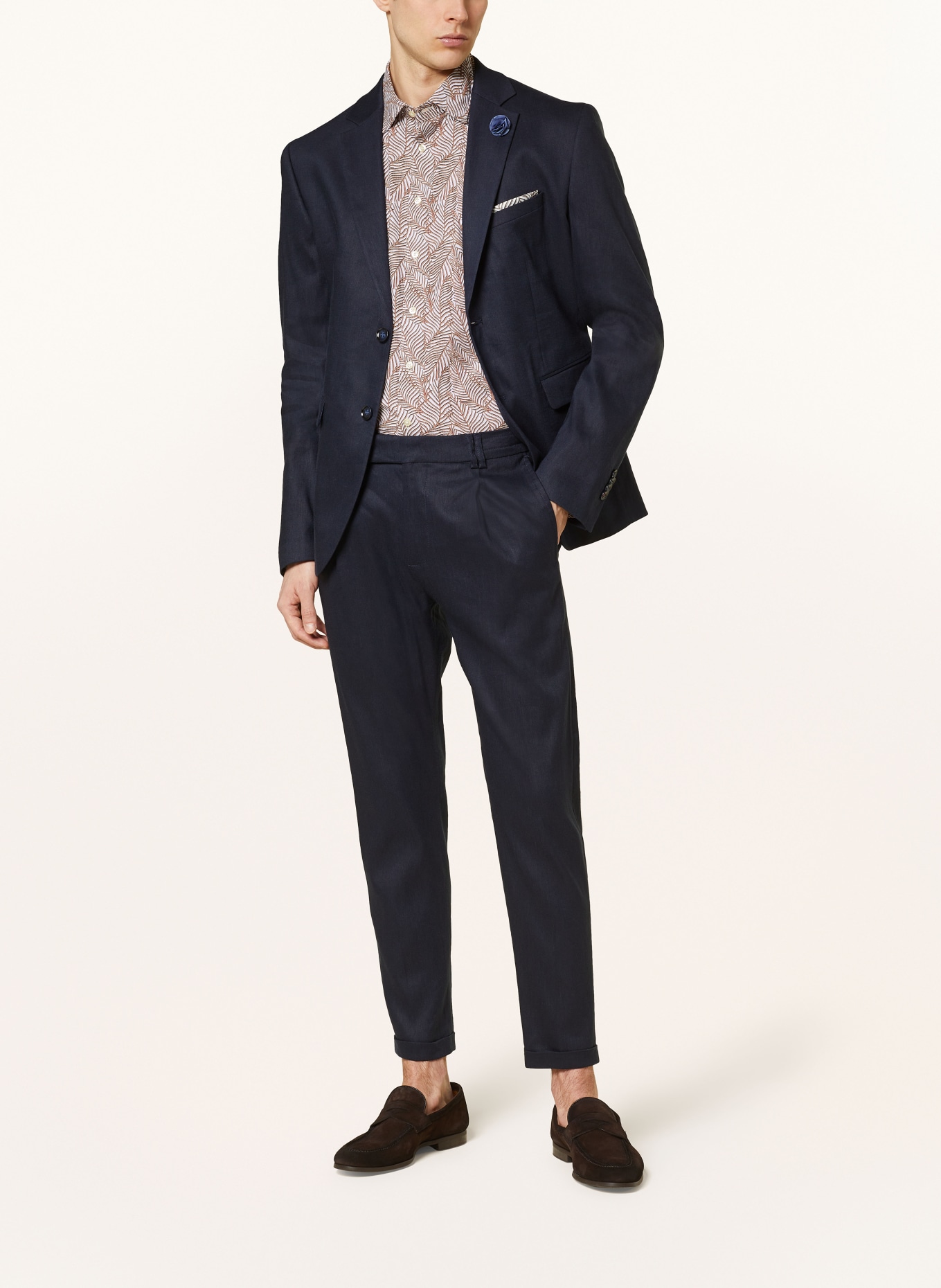 CINQUE Suit jacket CICAVA extra slim fit with linen, Color: 69 DUNKELBLAU (Image 2)