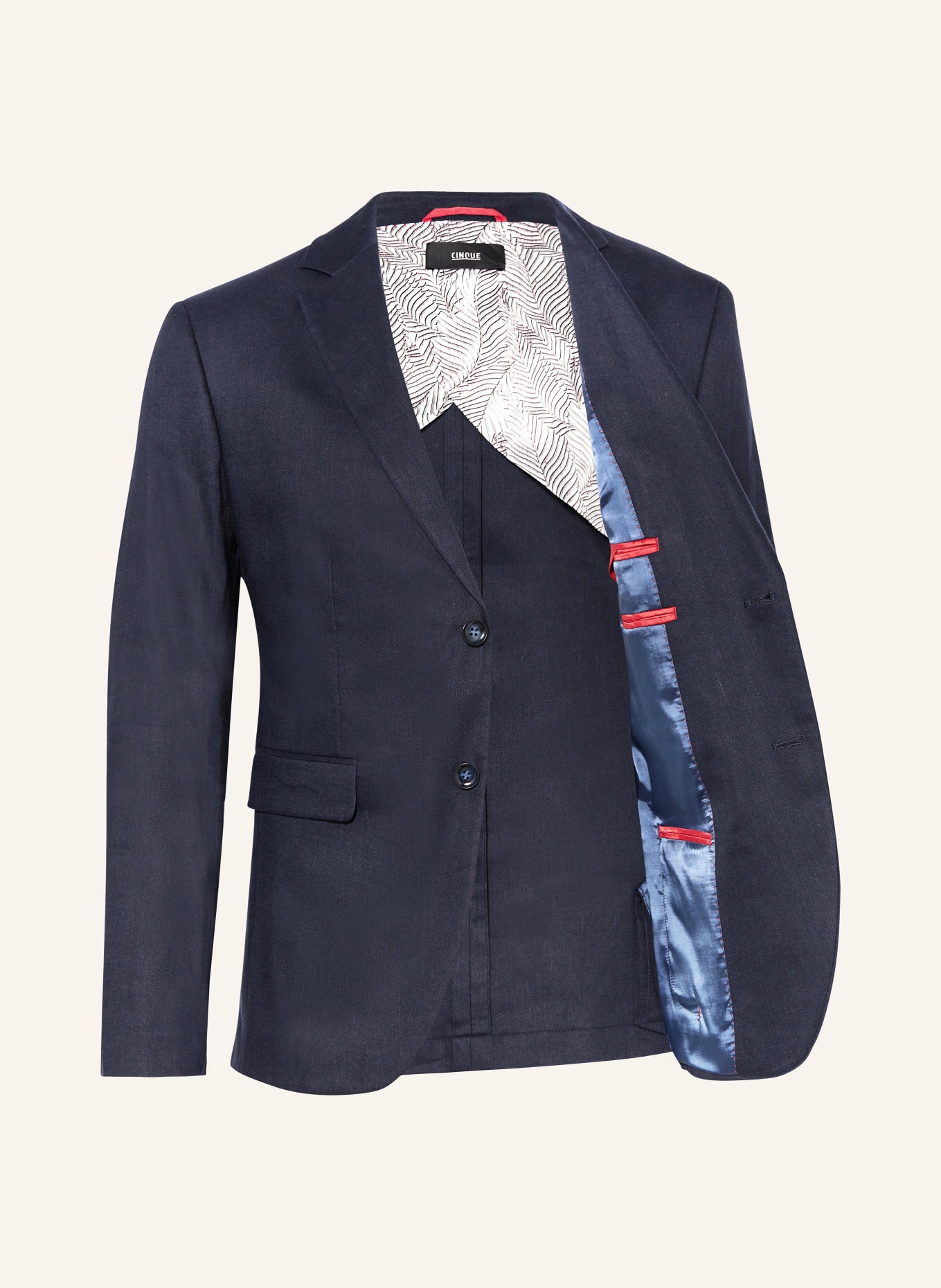 CINQUE Suit jacket CICAVA extra slim fit with linen, Color: 69 DUNKELBLAU (Image 4)