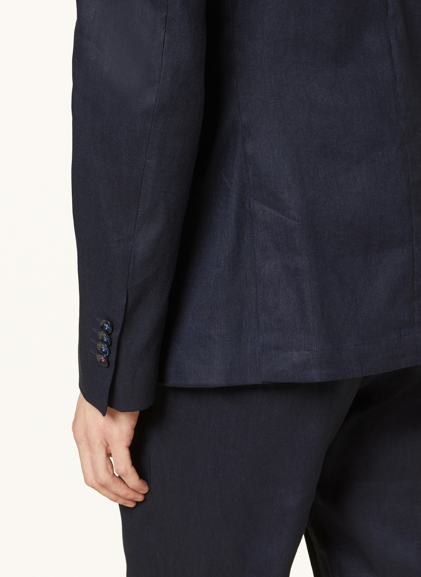 CINQUE Suit jacket CICAVA extra slim fit with linen, Color: 69 DUNKELBLAU (Image 6)