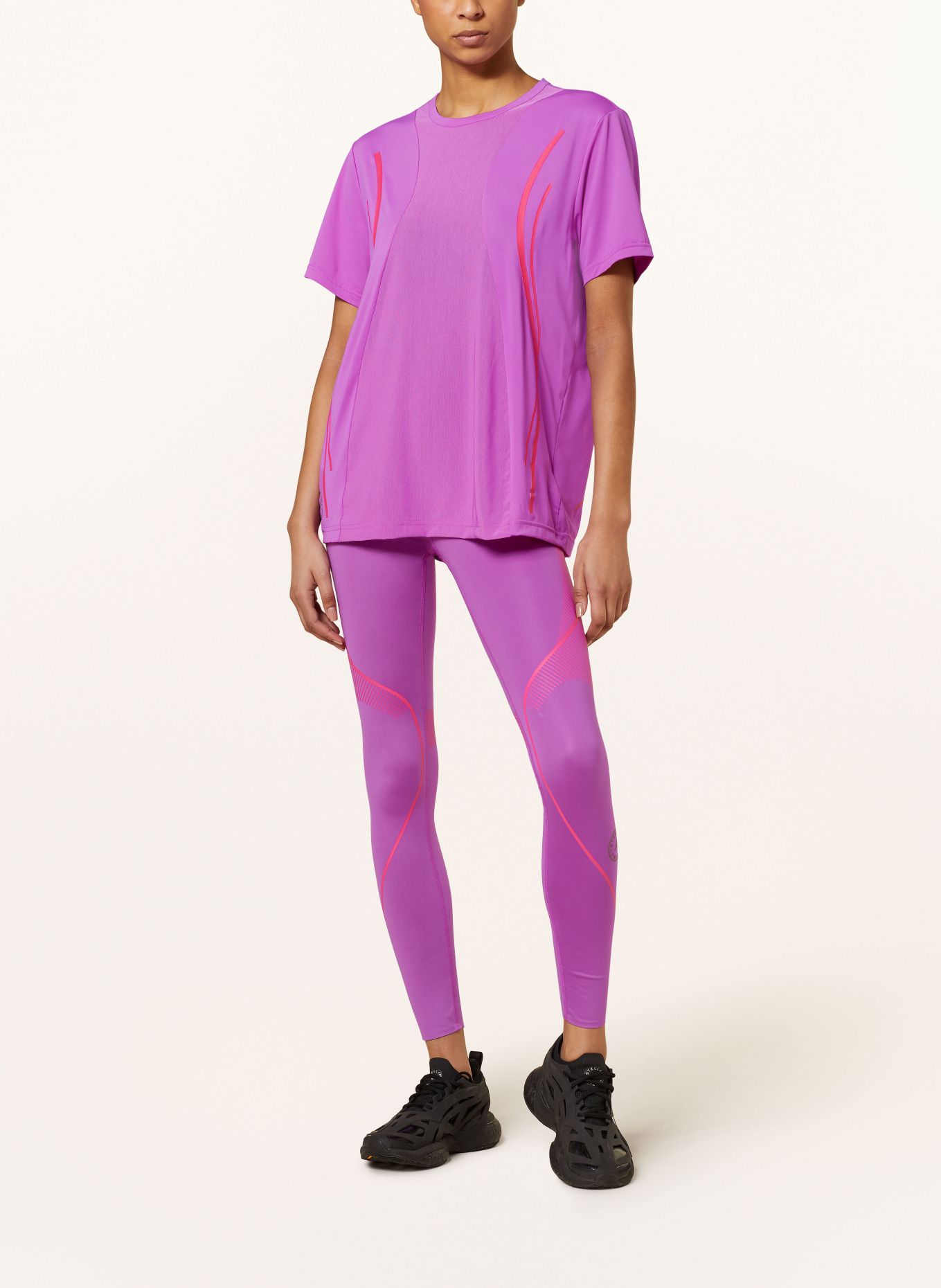 adidas by Stella McCartney T-shirt TRUEPACE, Color: PURPLE/ PINK (Image 2)