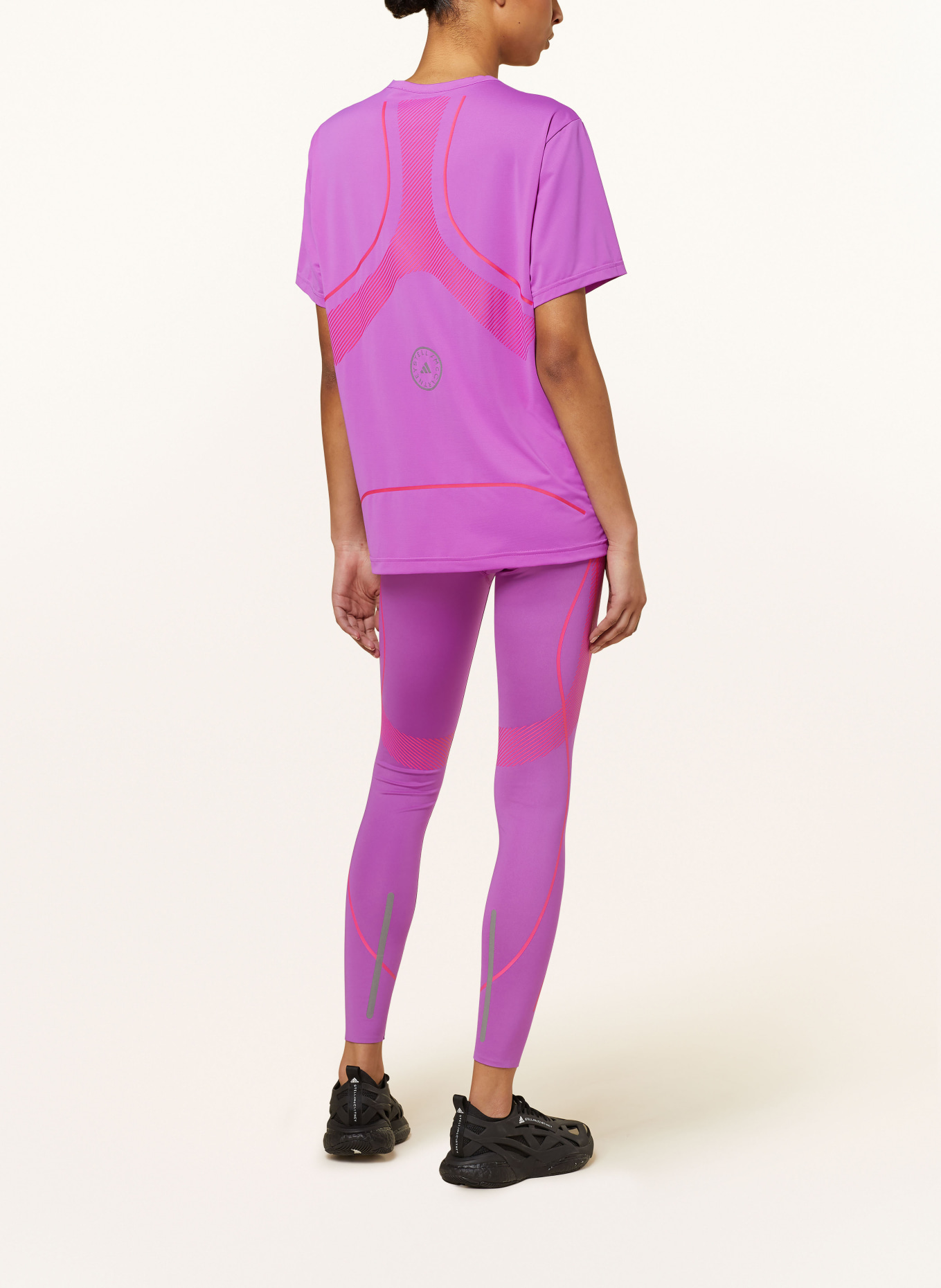adidas by Stella McCartney T-shirt TRUEPACE, Color: PURPLE/ PINK (Image 3)