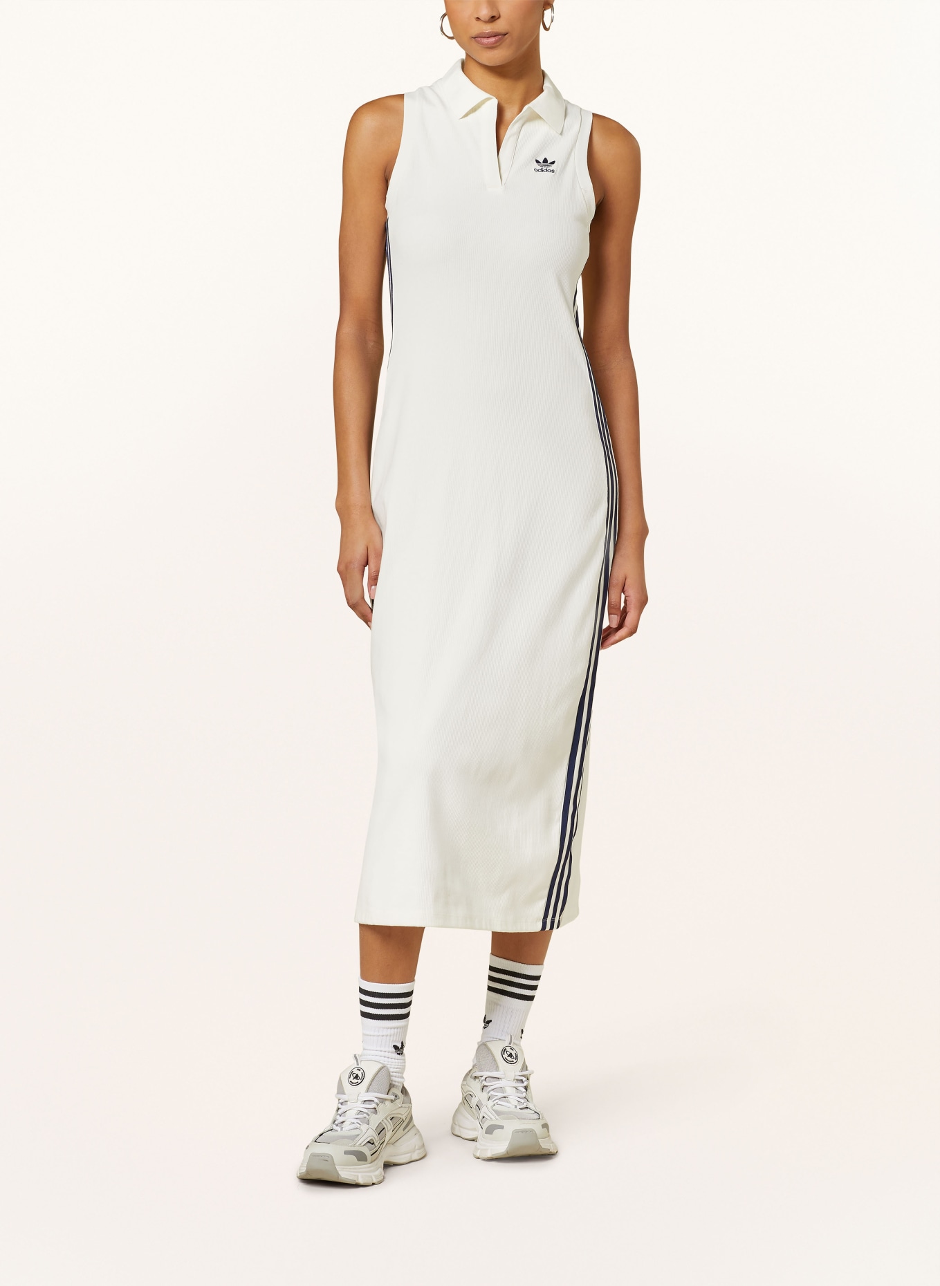 adidas Originals Jersey polo dress PREMIUM ORIGINALS, Color: WHITE (Image 2)