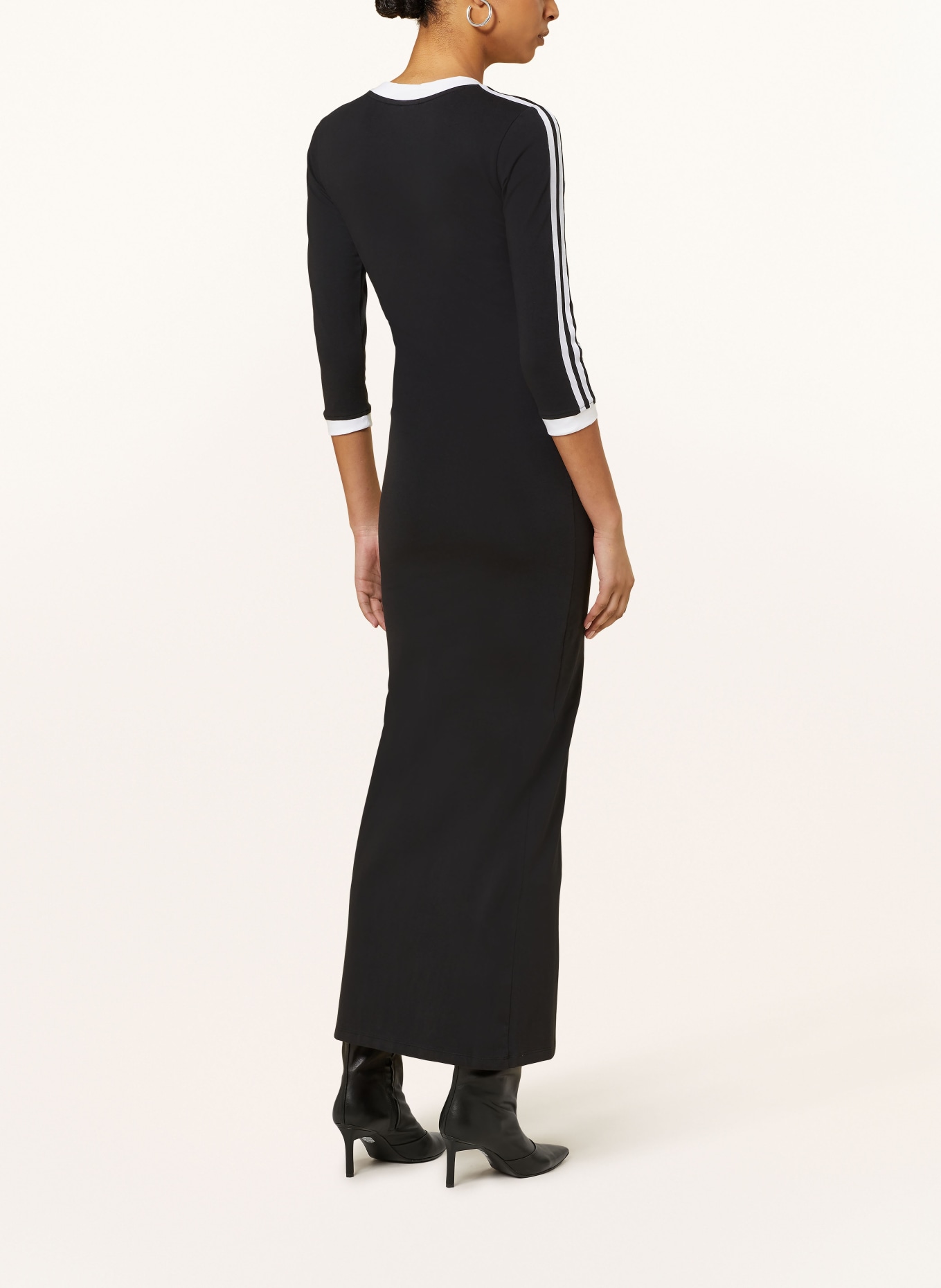 adidas Originals Jersey dress with 3/4 sleeves, Color: BLACK (Image 3)