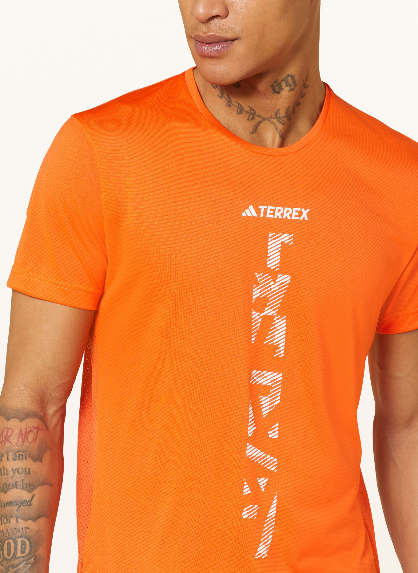 adidas Koszulka do biegania AGRAVIC TRAIL, Kolor: POMARAŃCZOWY/ BIAŁY (Obrazek 4)